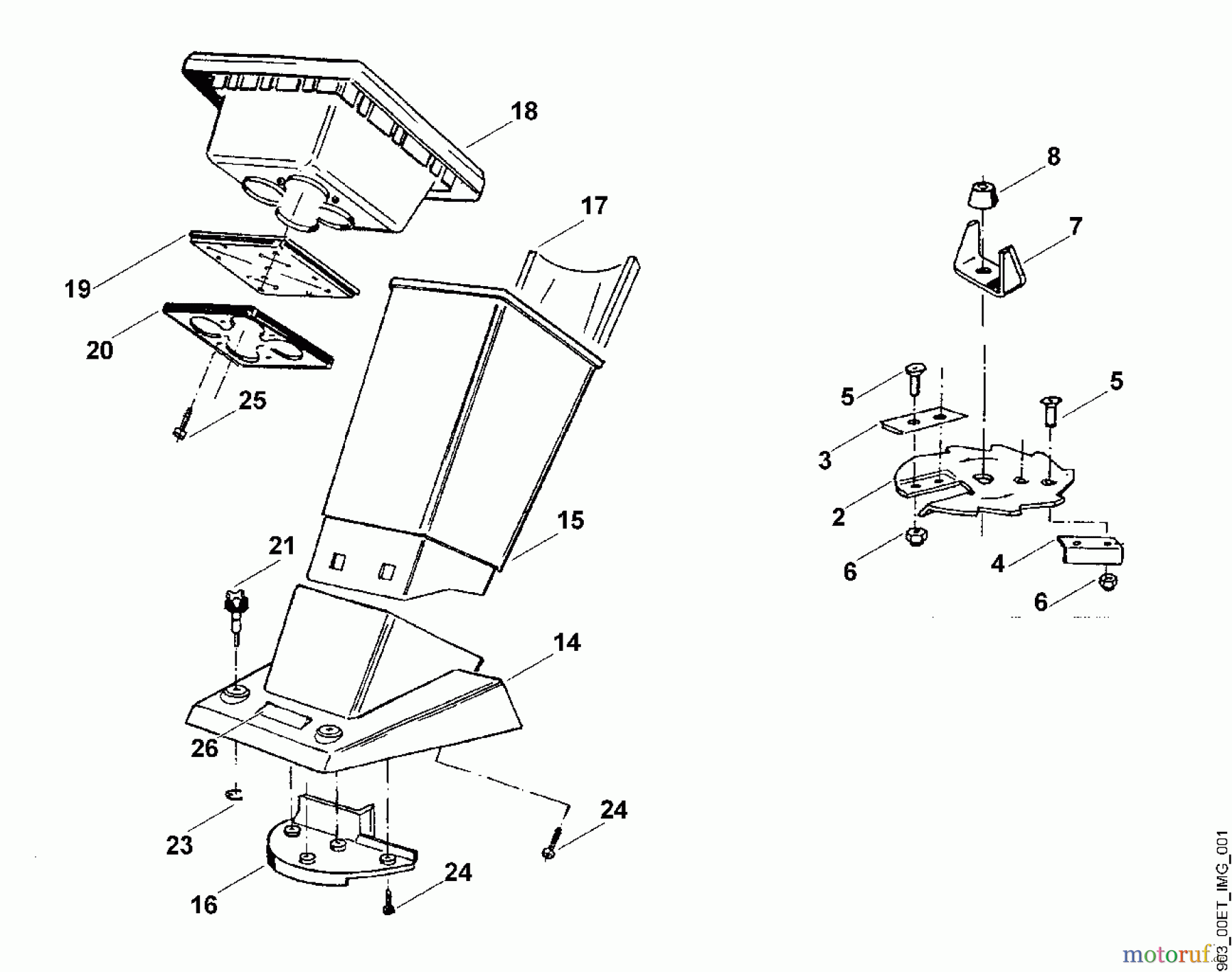 Viking Häcksler Zubehör Set 100 Schnitzelaufsatz A - Schnitzel-Set