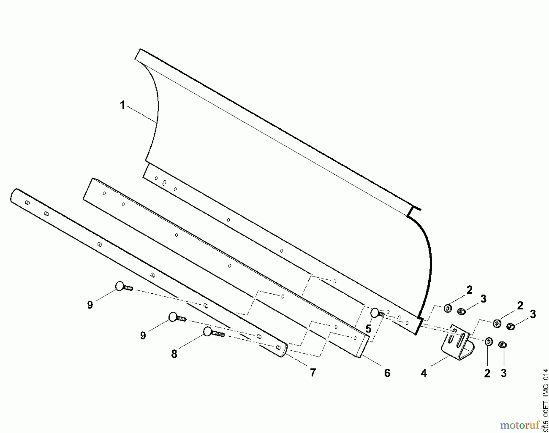  Viking Motorgartengeräte Zubehör Motorhacken ASS 100 Schneeräumschild A - Schneeräumschild