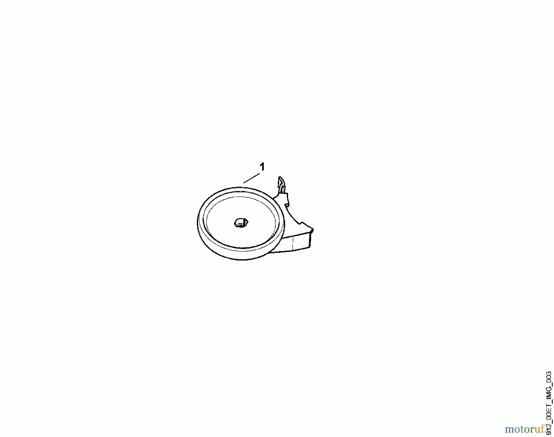  Viking Handgeführte Elektrogeräte Rasentrimmer TE-1000 Tastrad A - Tastrad