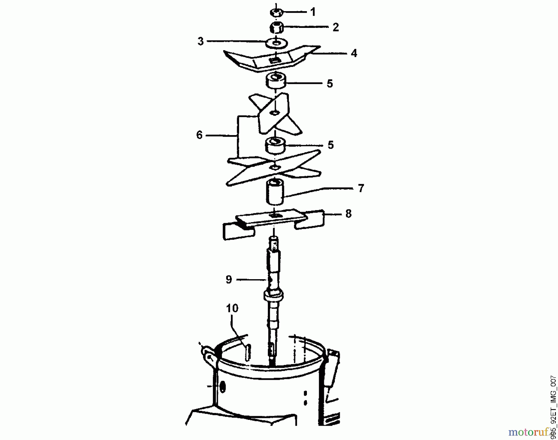 Viking Häcksler Zapfwellenantrieb AZ 4000 S D - Messersatz - 1