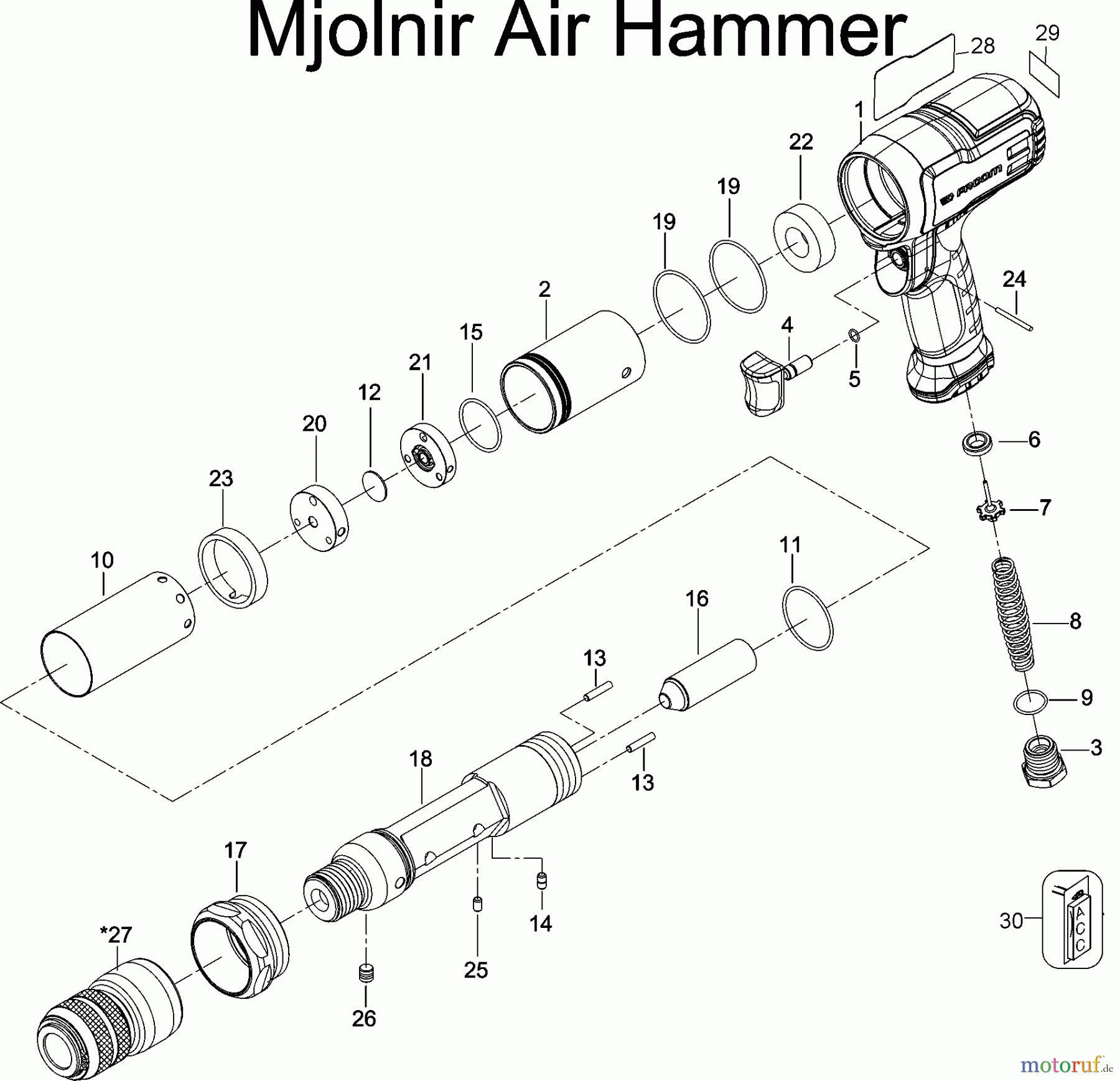  MAC POWER TOOLS AIR SAW - MAC MPH1911 Seite 1