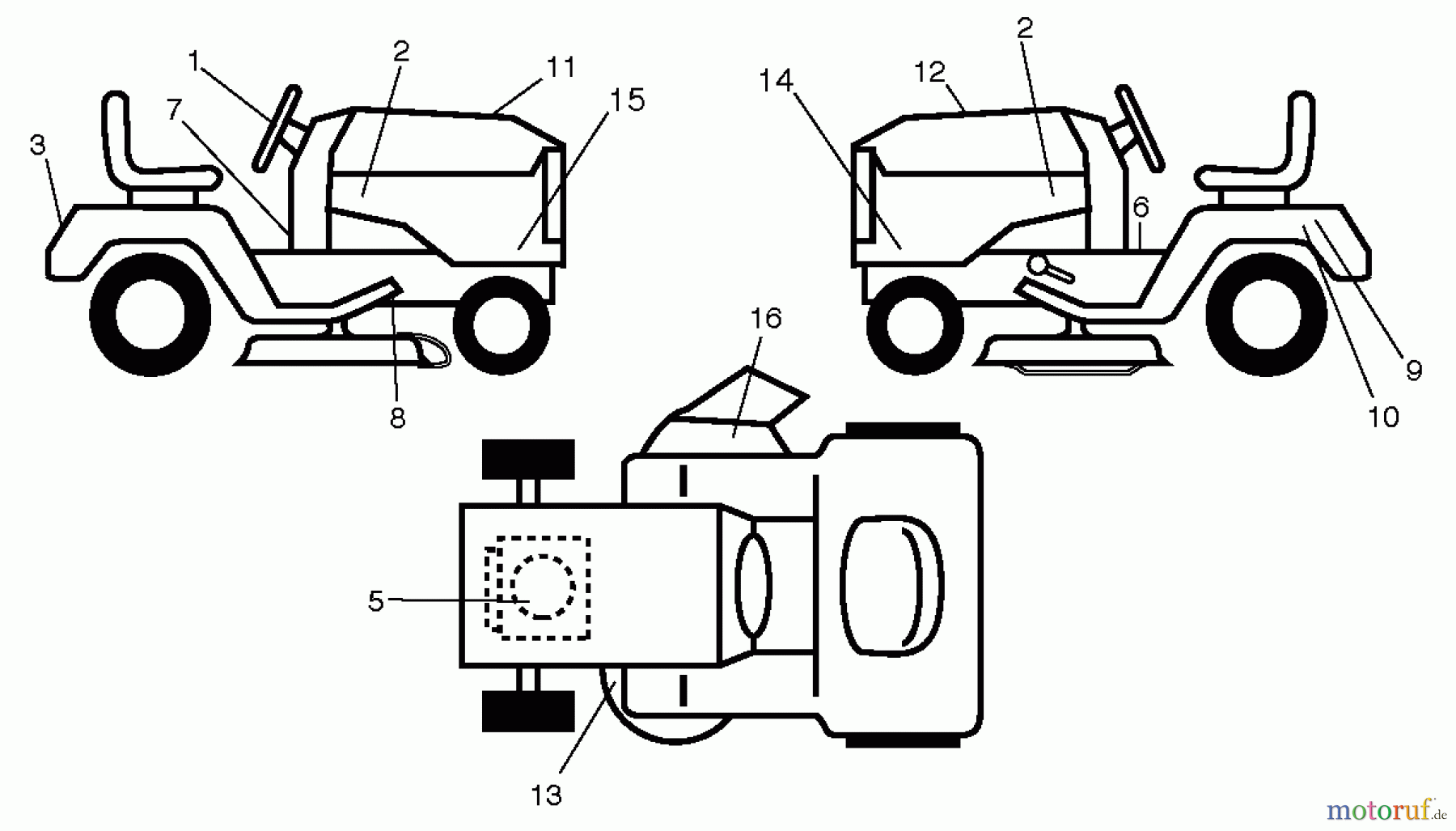  CRAFTSMAN Divers TRACTOR 917.203841 Seite 11