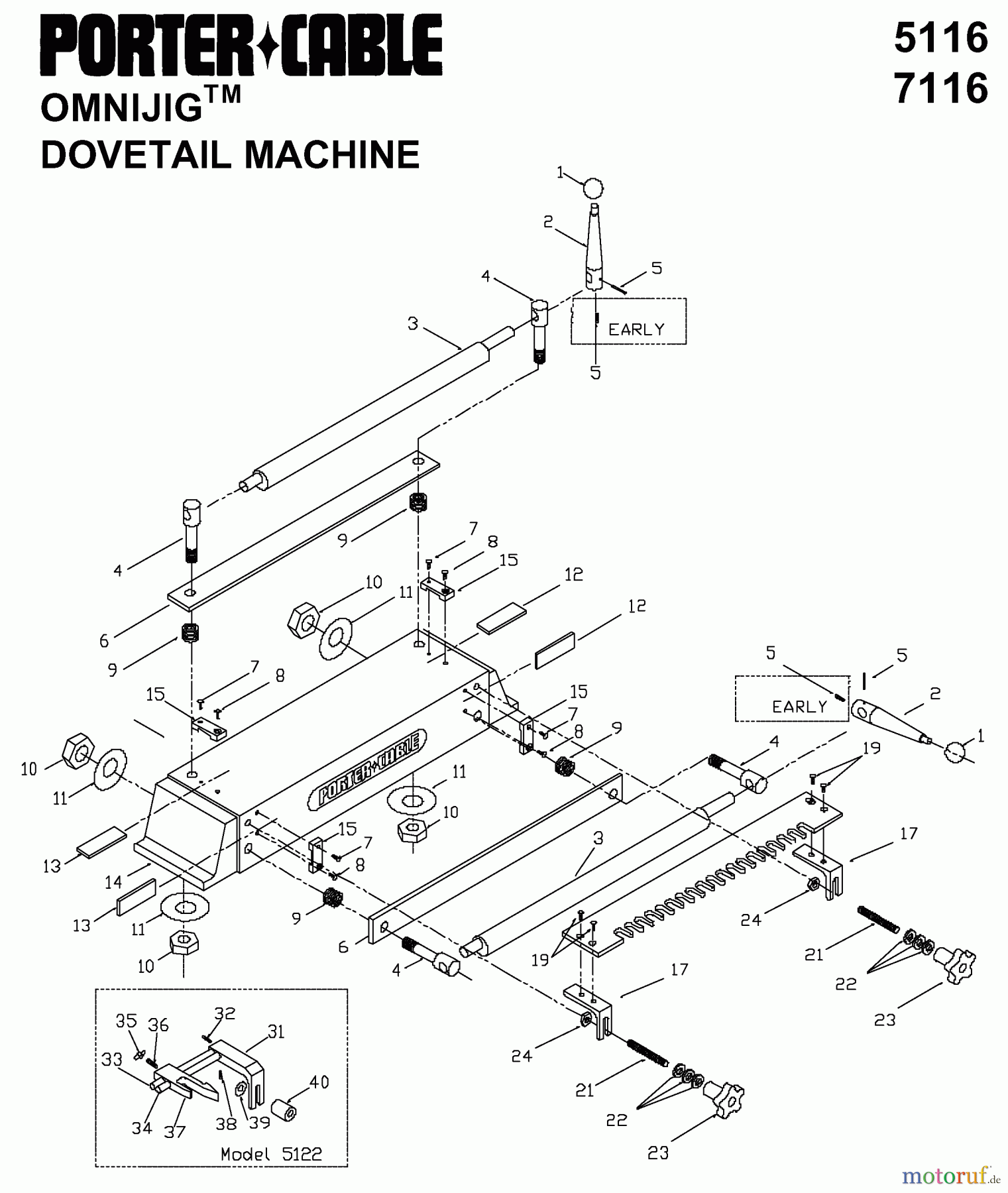 PORTER CABLE Divers 24IN OMNIJIG W/DUAL T 7216-BDK Seite 1