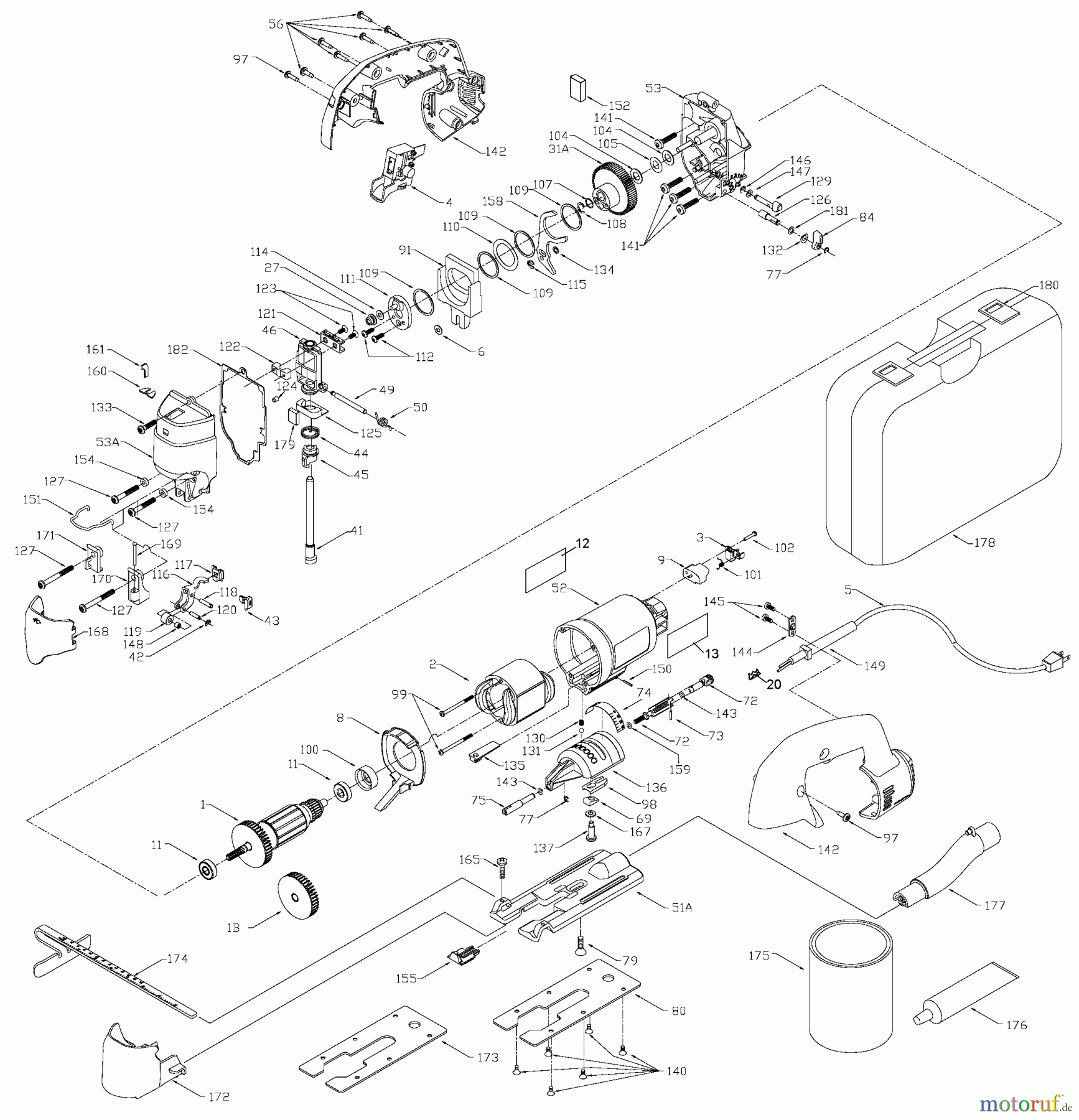 PORTER CABLE Divers C JIGSAW KIT 9543 Seite 1