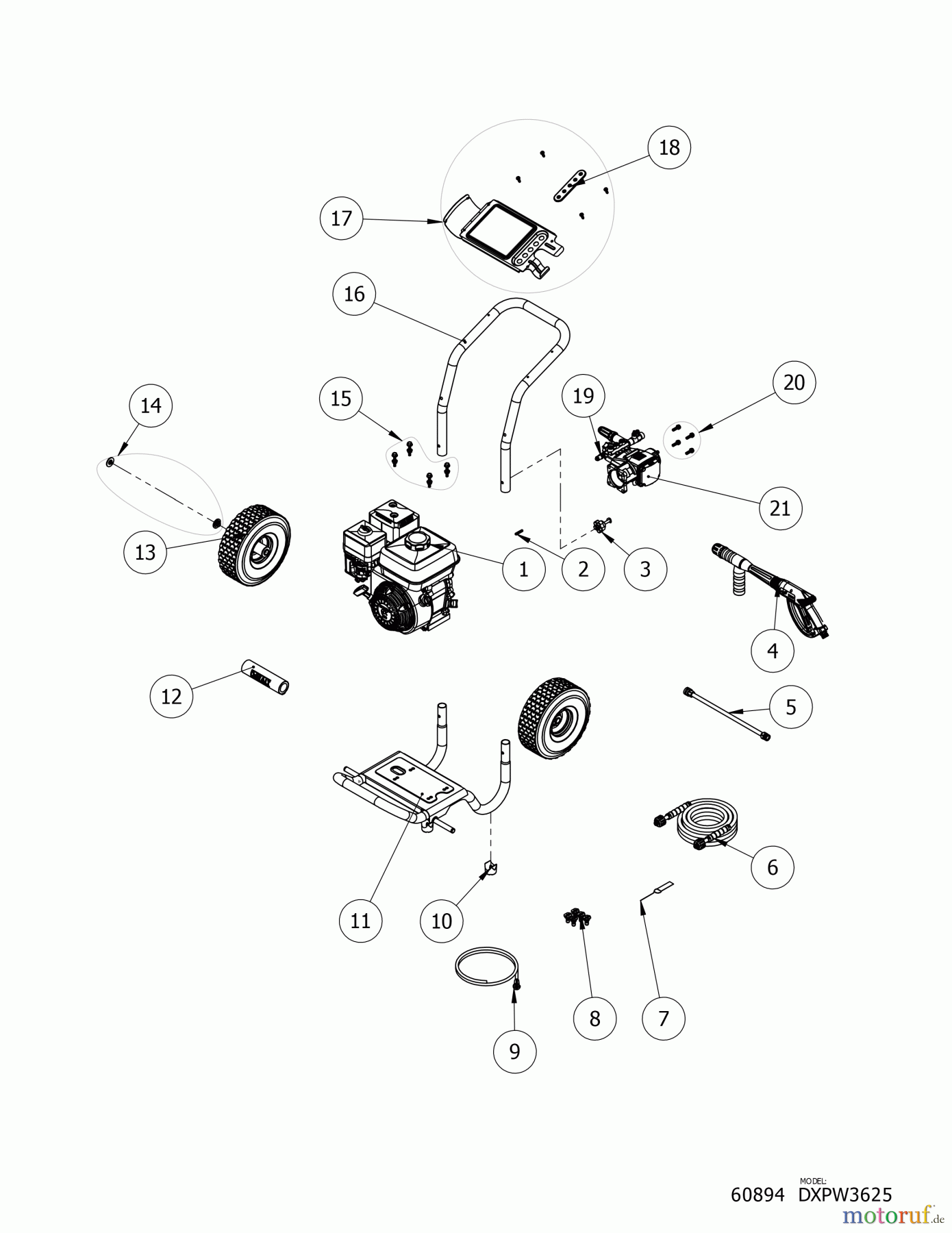 DEWALT HOCHDRUCKREINIGER HOCHDRUCKREINIGER DXPW3625 Seite 2