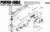 PORTER CABLE 4 1/2 IN GRINDER PC7406 Ersatzteile Seite 1