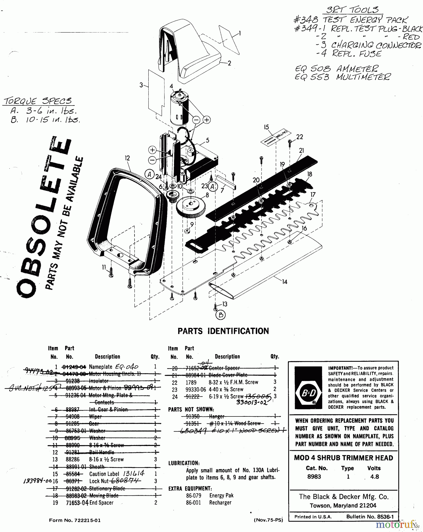 BLACK+DECKER Divers MOD4 HEDGE TRM HEAD 8983 Seite 1