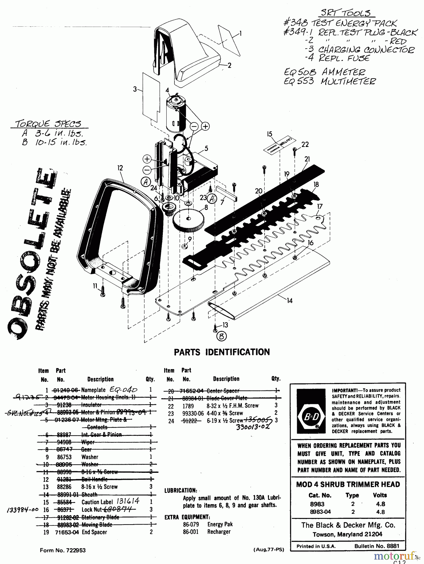 BLACK+DECKER Divers MOD4 HEDGE TRM HEAD 8983 Seite 2