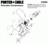 PORTER CABLE A 2.5HP 4G PC DL 1STG 120 C2550 Ersatzteile Seite 1