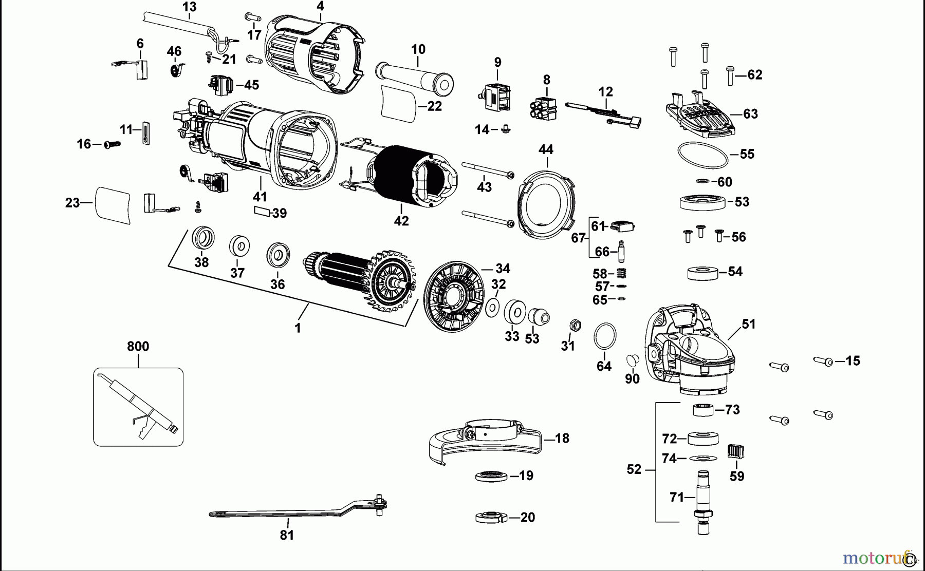  DEWALT METALLBEARBEITUNG WINKELSCHLEIFER 100-125MM KLEINER WINKELSCHLEIFER DWE8101T Seite 1