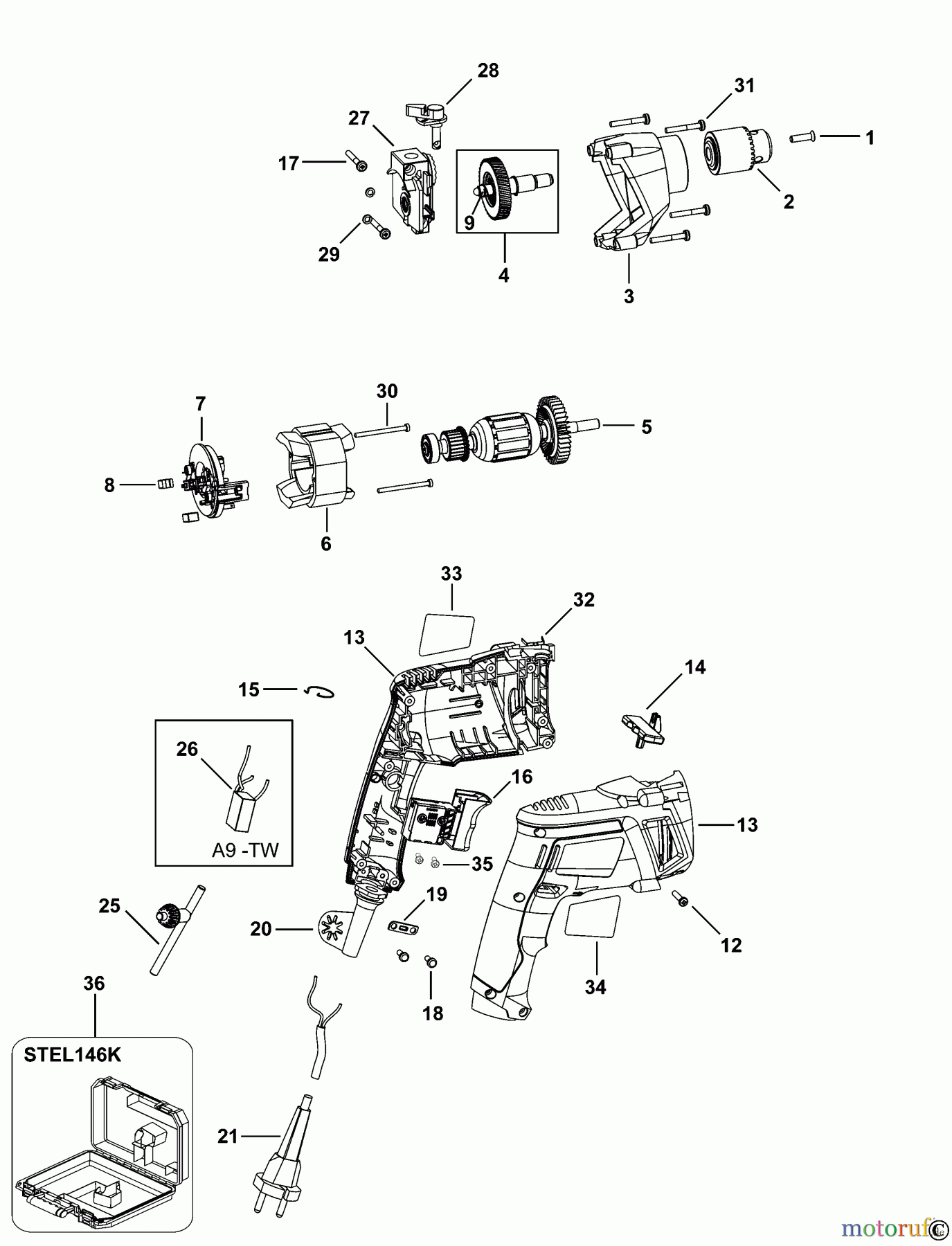  STANLEY DRILLS PERCUSSION DRILLS BOHRER STEL146 Seite 1