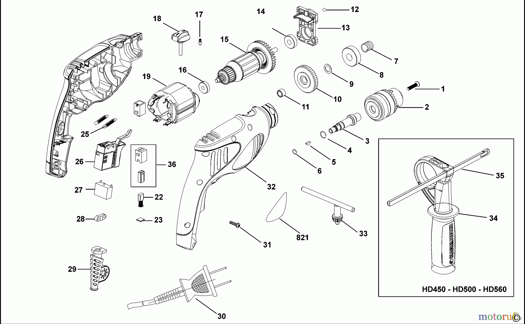  BLACK+DECKER PROFESSIONELL BOHRER, MAGNETBOHRMASCHINE, GEWINDESCHNEIDER BOHRER HD560 Seite 1