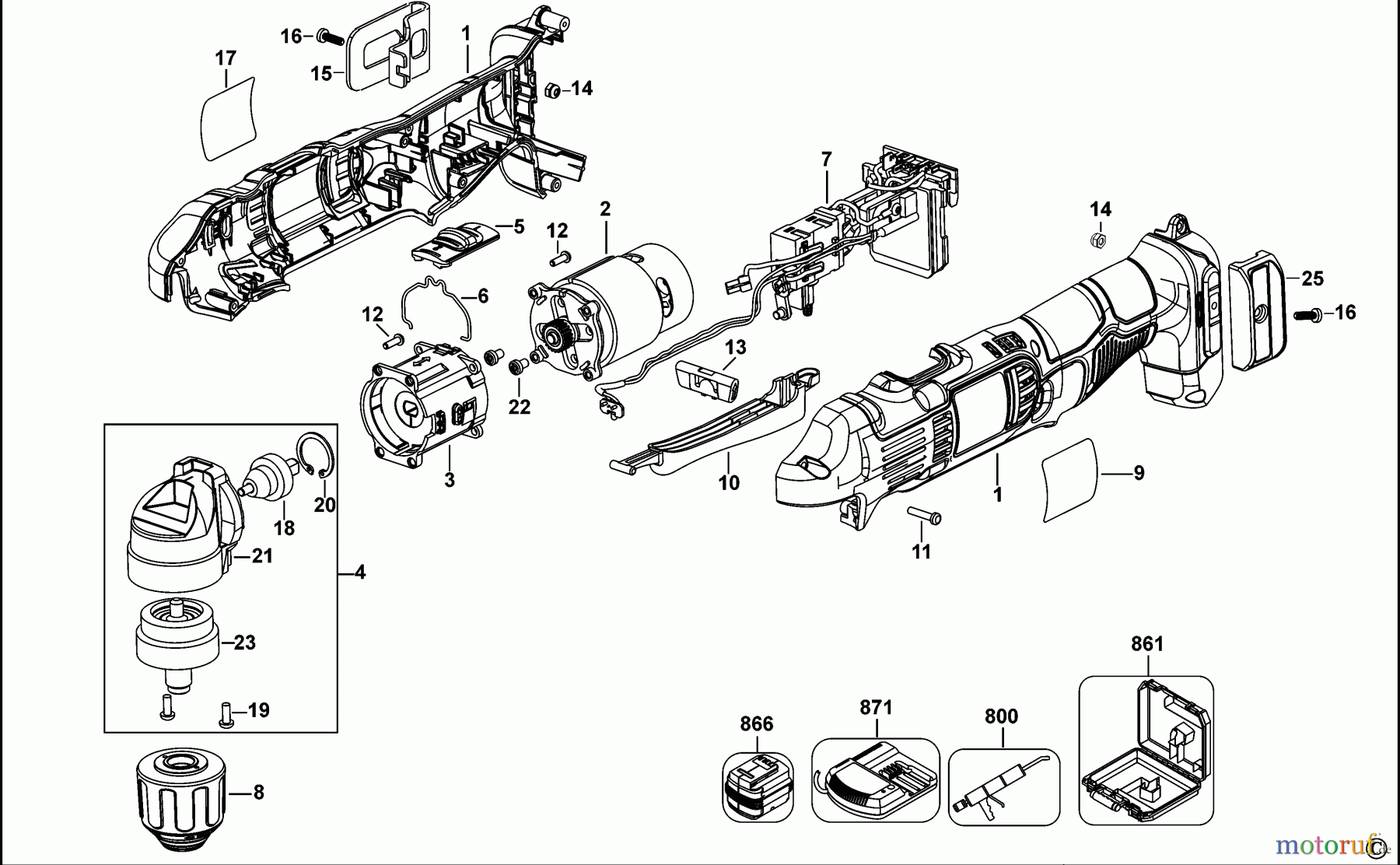  DEWALT AKKUBOHRER CDLS DRILLS 18V RIGHT ANGLE DRILL DCD740 Seite 1