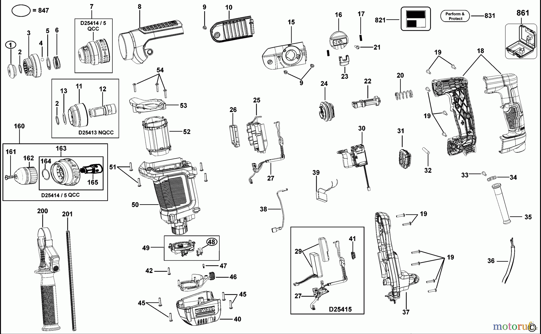  DEWALT Bohrhämmer Bohrhämmer SDS-PLUS DREHHAMMER D25413K Seite 2