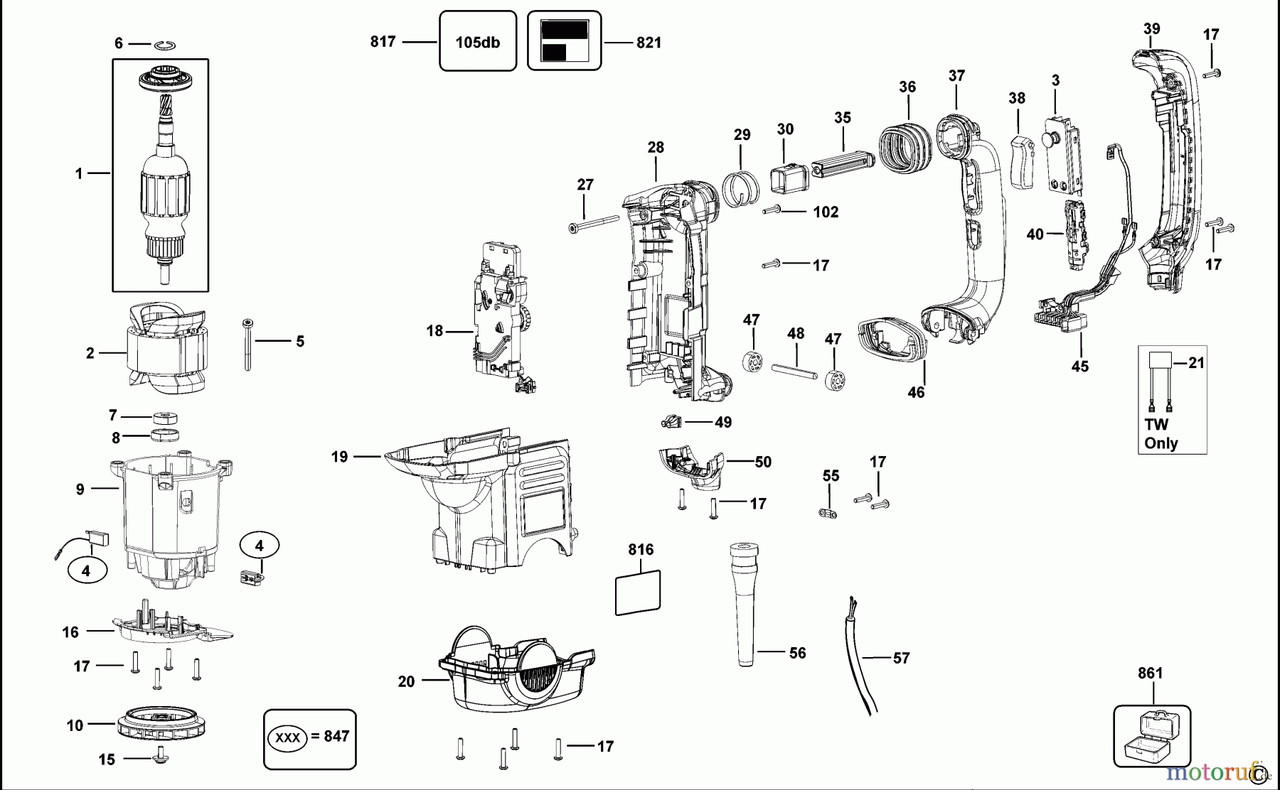 DEWALT Bohrhämmer Bohrhämmer SDS-MAX DREHHAMMER D25721K Seite 2