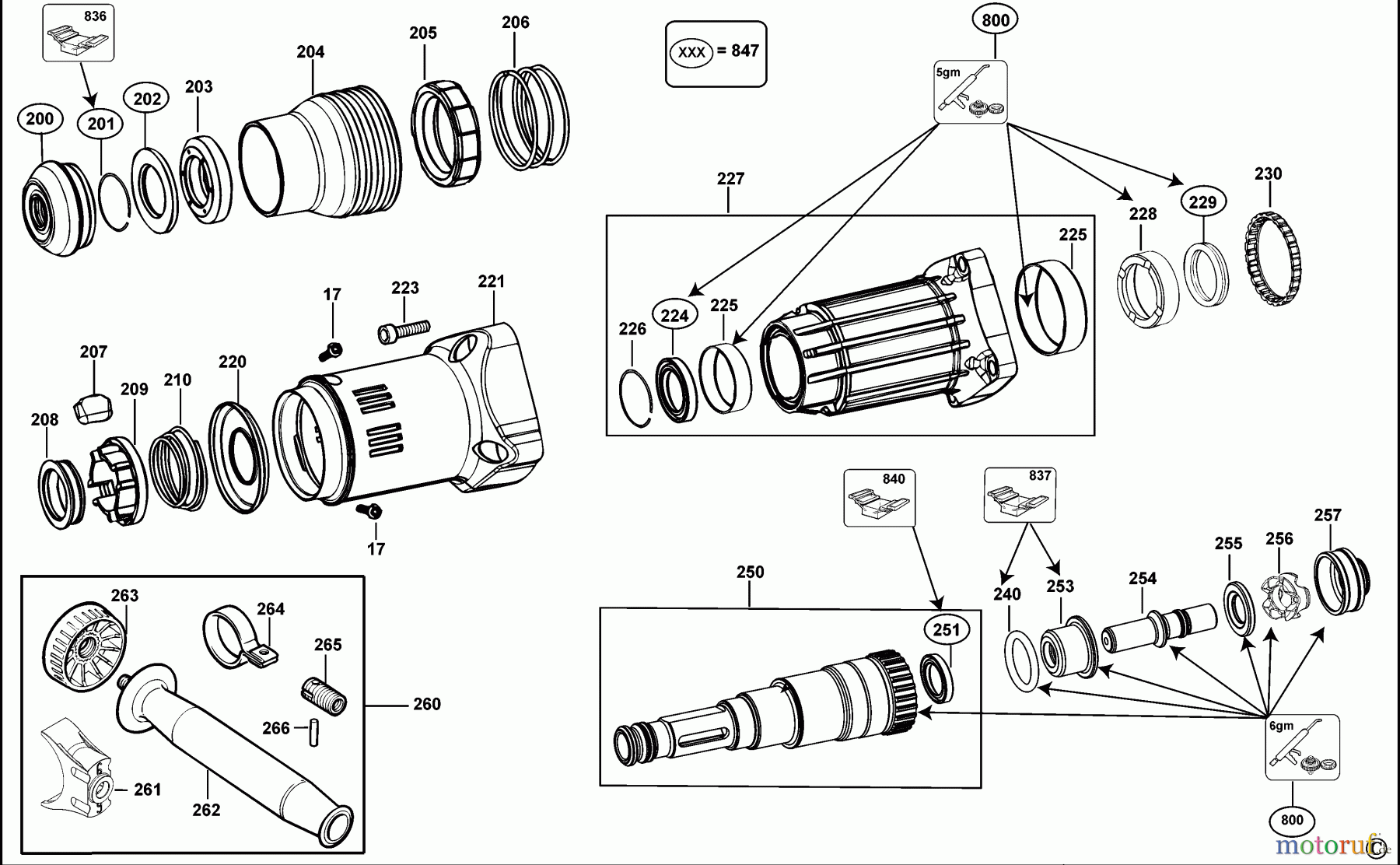 DEWALT Bohrhämmer Bohrhämmer SDS-MAX DREHHAMMER D25721K Seite 3