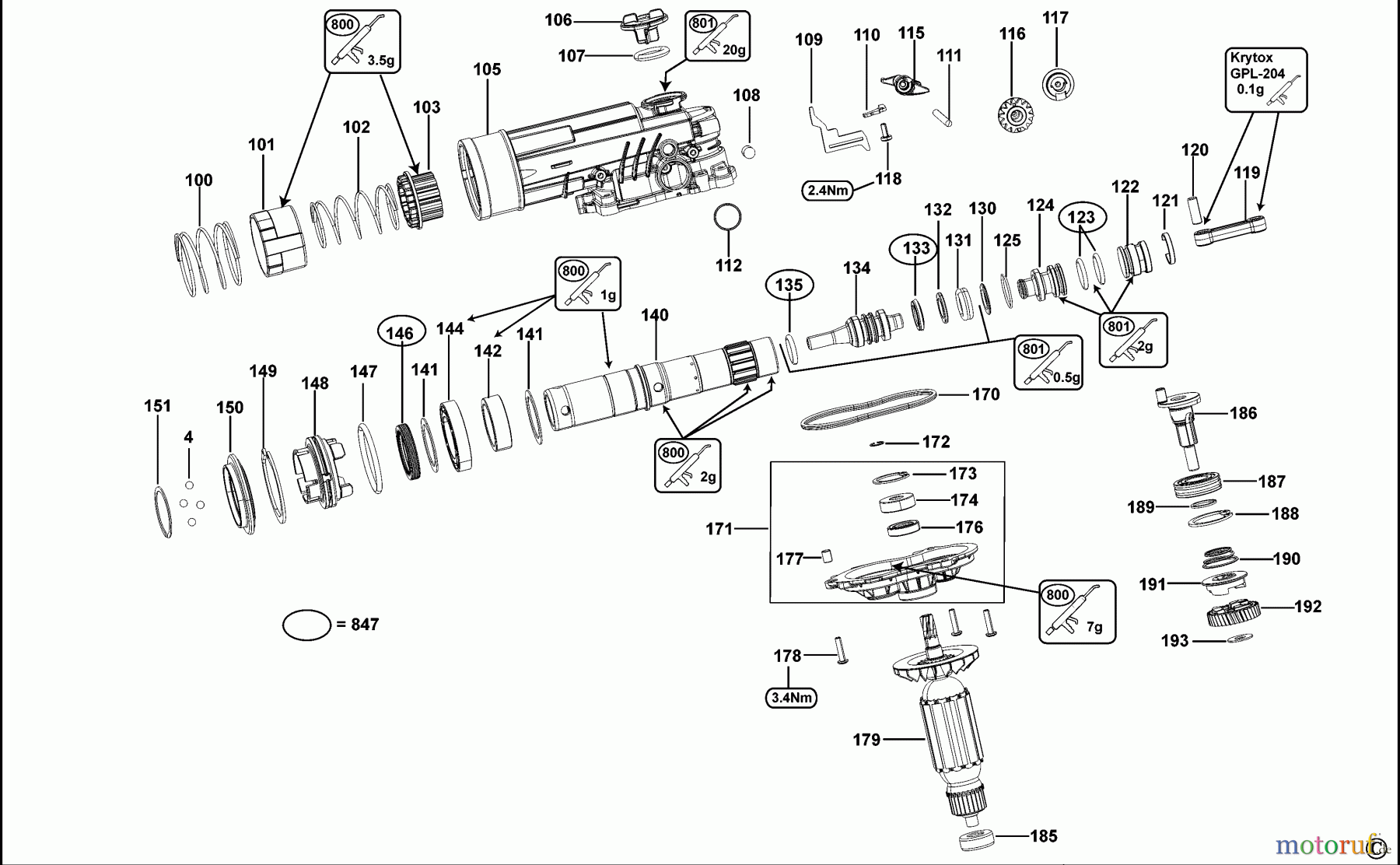 DEWALT Bohrhämmer Bohrhämmer SDS-PLUS MEISSELHAMMER D25430K Seite 1