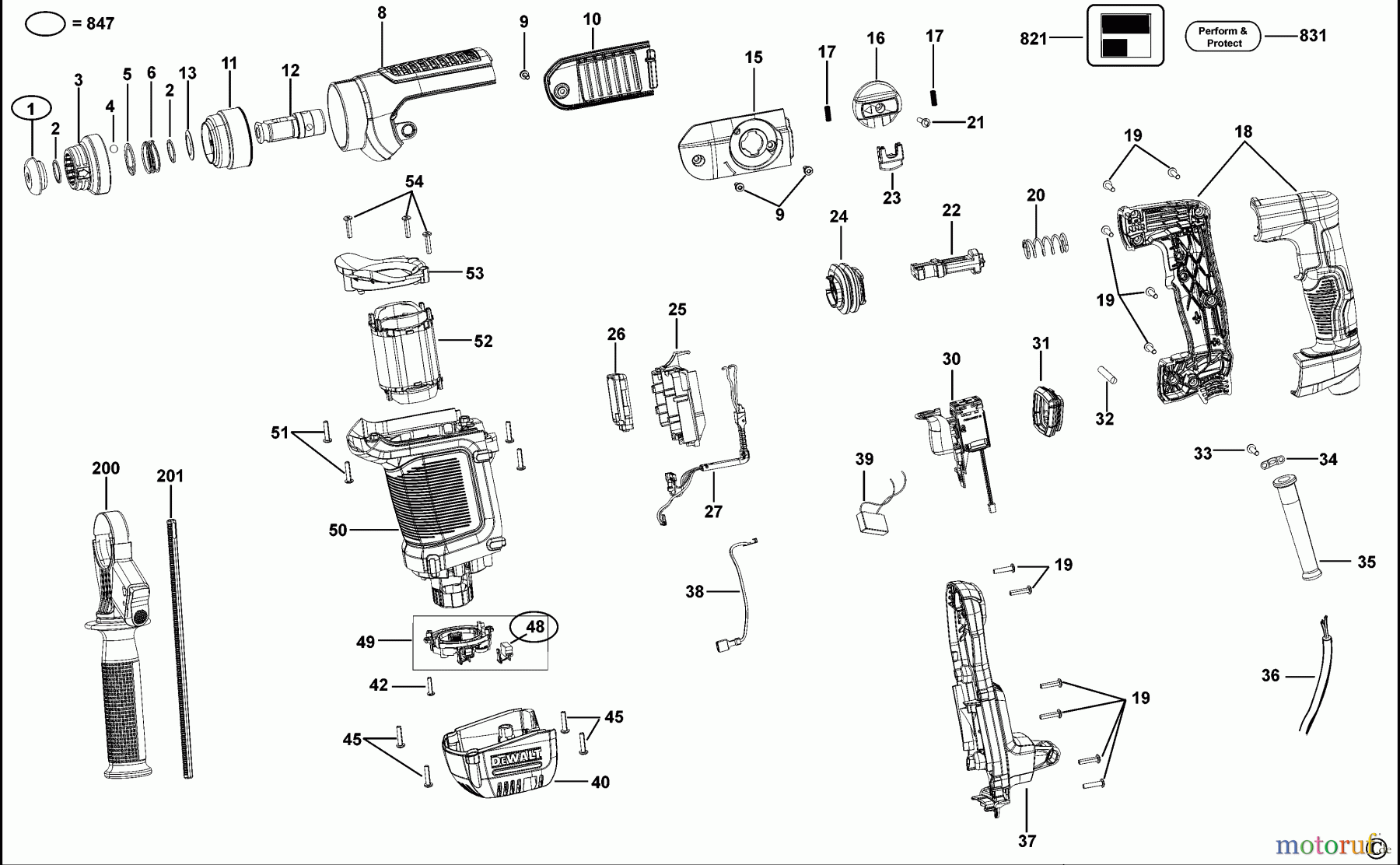 DEWALT Bohrhämmer Bohrhämmer SDS-PLUS MEISSELHAMMER D25430K Seite 2