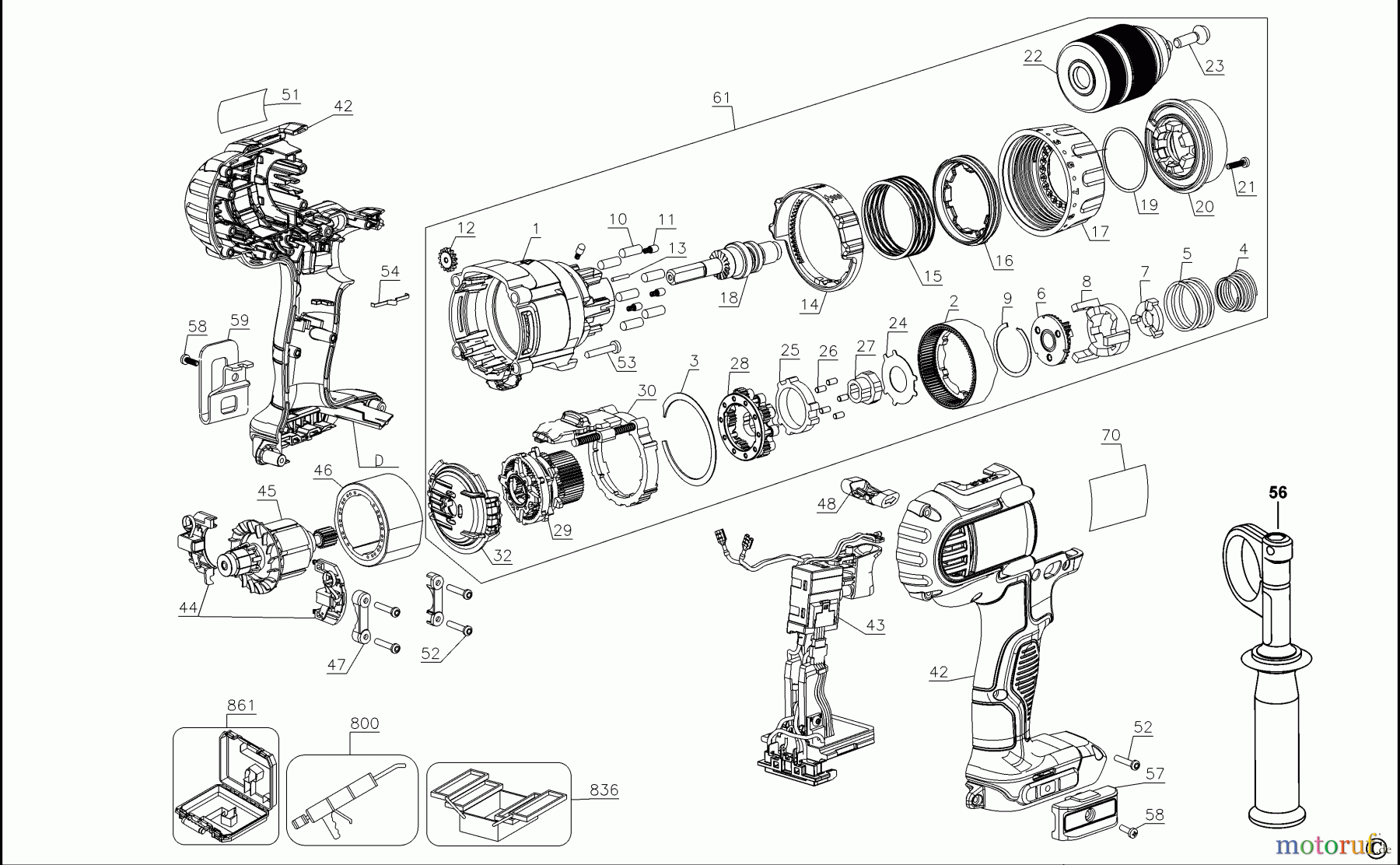 DEWALT AKKUBOHRER CDLS DRILLS 18V AKKU SCHRAUBER DCD985-US Seite 1