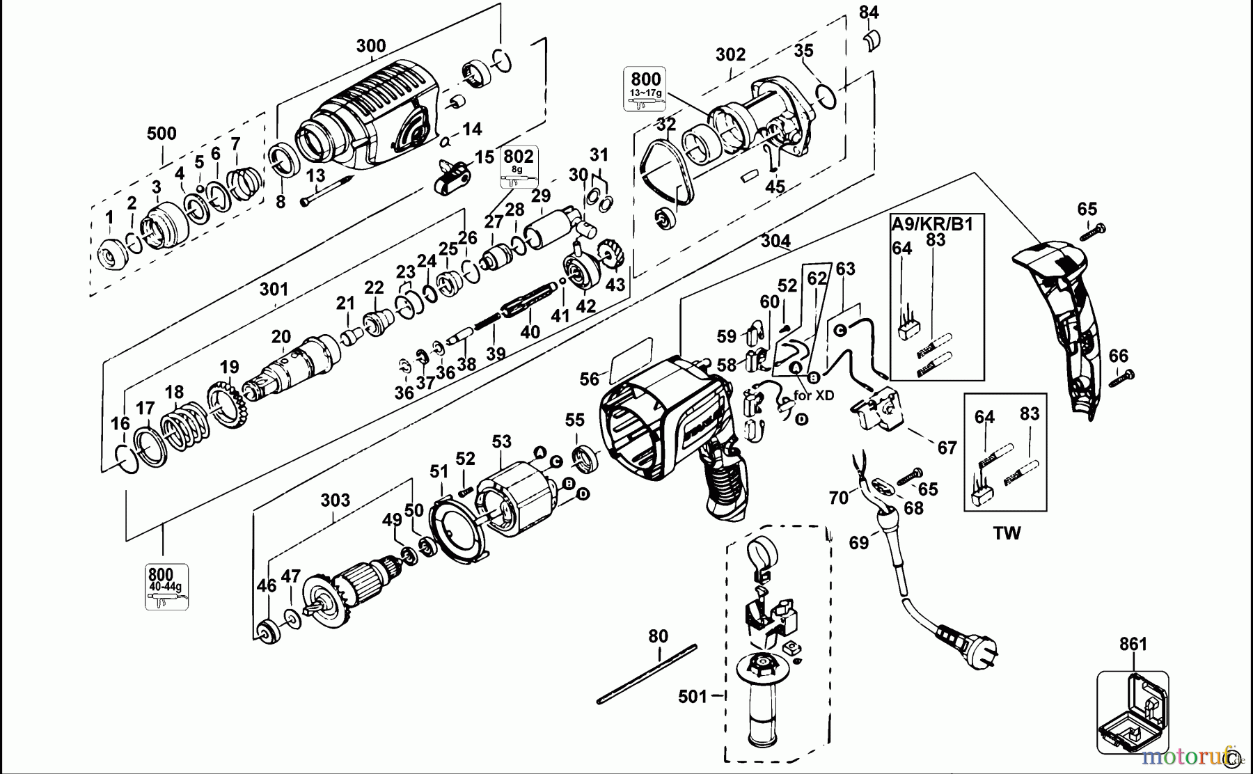  STANLEY HAMMERS ROTARY HAMMERS SDS-PLUS DREHHAMMER STHR202K Seite 1