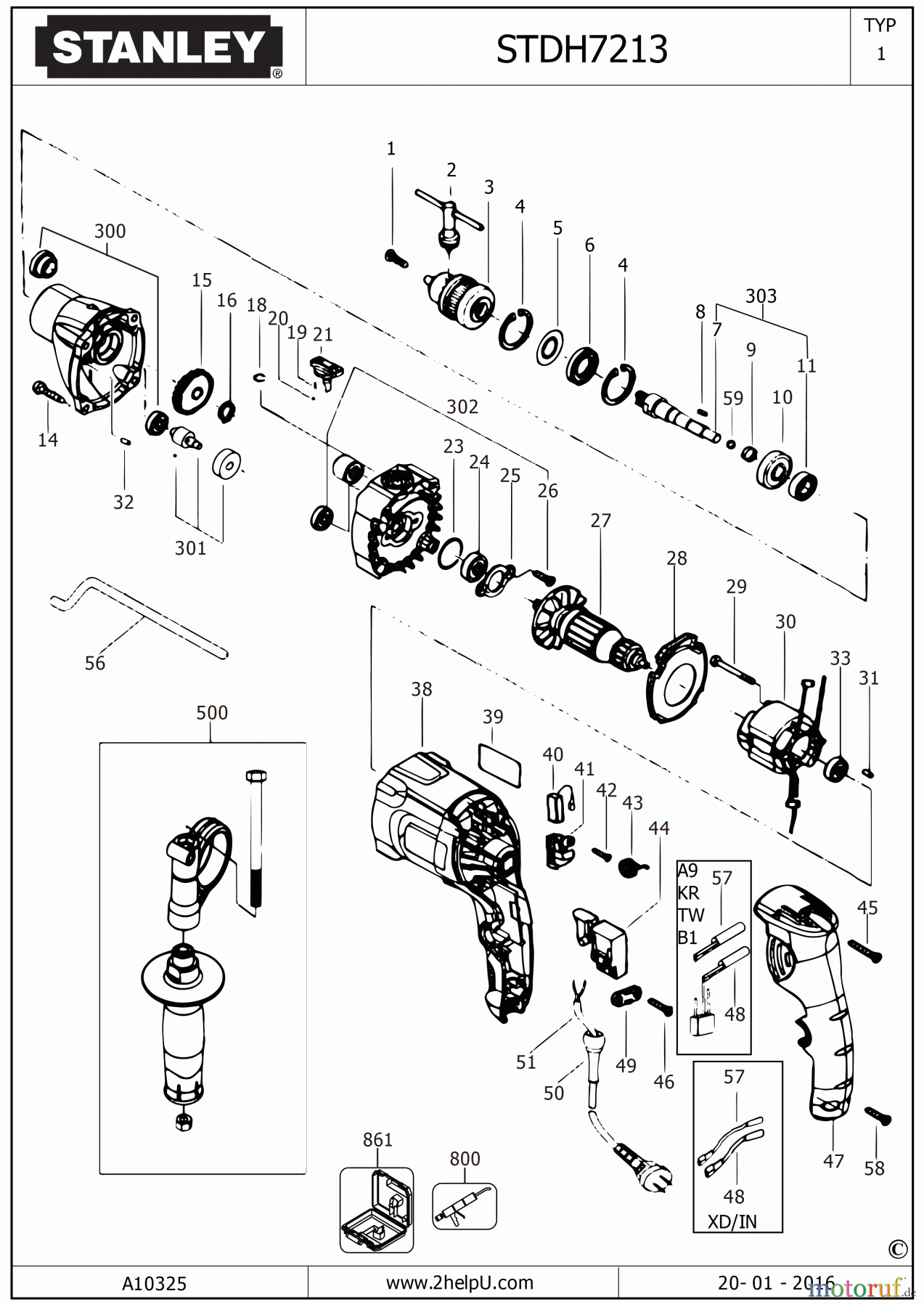  STANLEY HAMMERS ROTARY HAMMERS SDS-PLUS BOHRHAMMER STDH7213K Seite 2