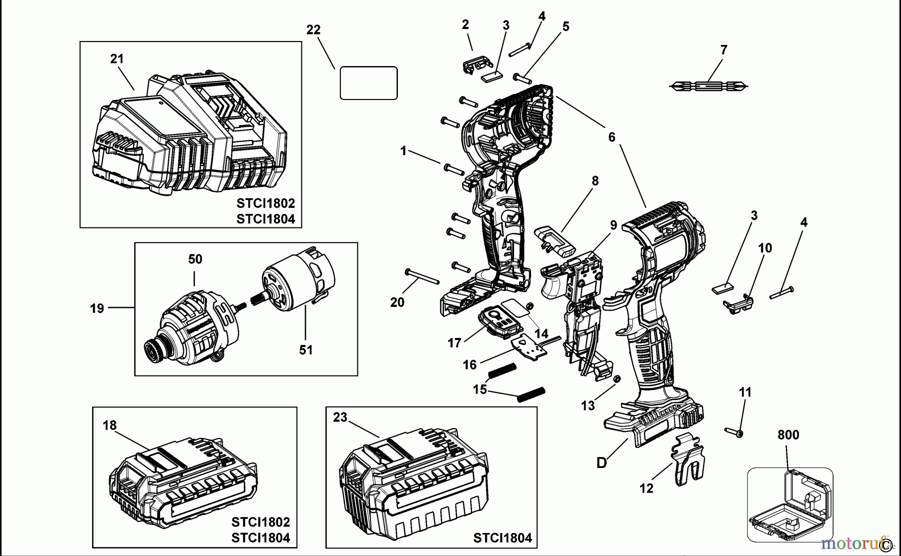 STANLEY CORDLESS DRILLS CDLS DRILLS 18V SCHLAGSCHRAUBER STCI1802 Seite 1