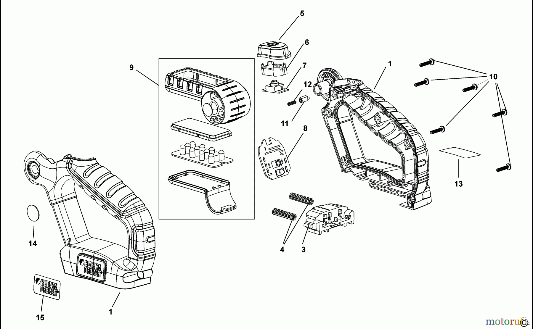 BLACK+DECKER HAUSHALT BELEUCHTUNG TASCHENLAMPE BDCF18 Seite 1
