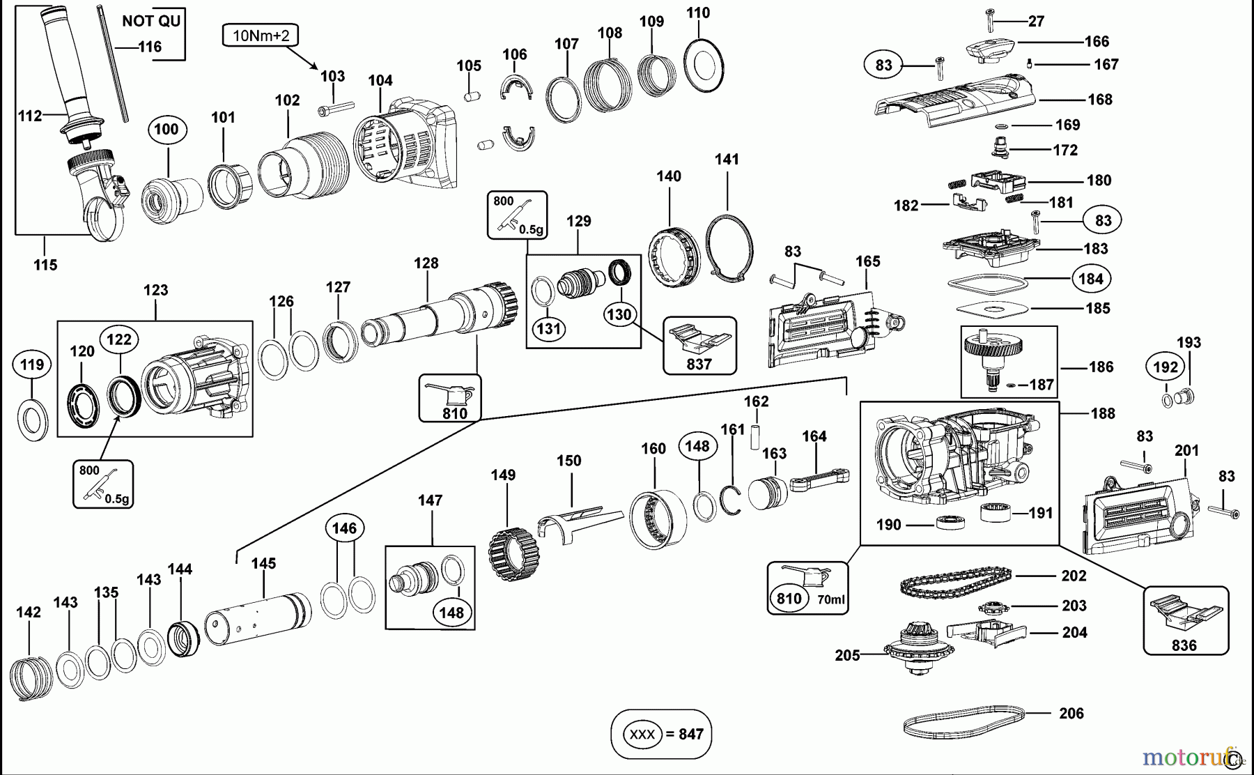 DEWALT Bohrhämmer Bohrhämmer SDS-MAX DREHHAMMER D25501K Seite 1