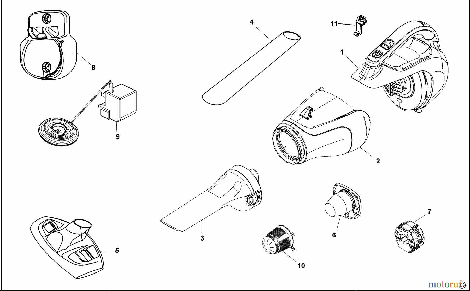 BLACK+DECKER HAUSHALT REINIGUNG STAUBSAUGER DV7210F Seite 1