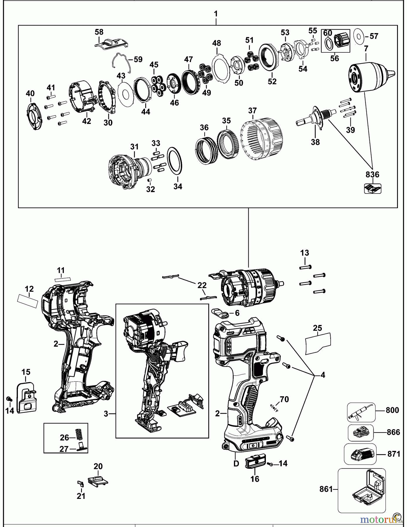 DEWALT AKKUBOHRER CDLS DRILLS 18V AKKU SCHRAUBER DCD791 Seite 1