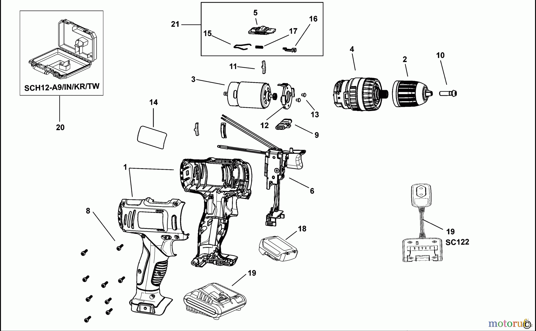 STANLEY CORDLESS DRILLS CDLS DRILLS 10.8V BOHRER/ANTRIEB SCH121 Seite 1