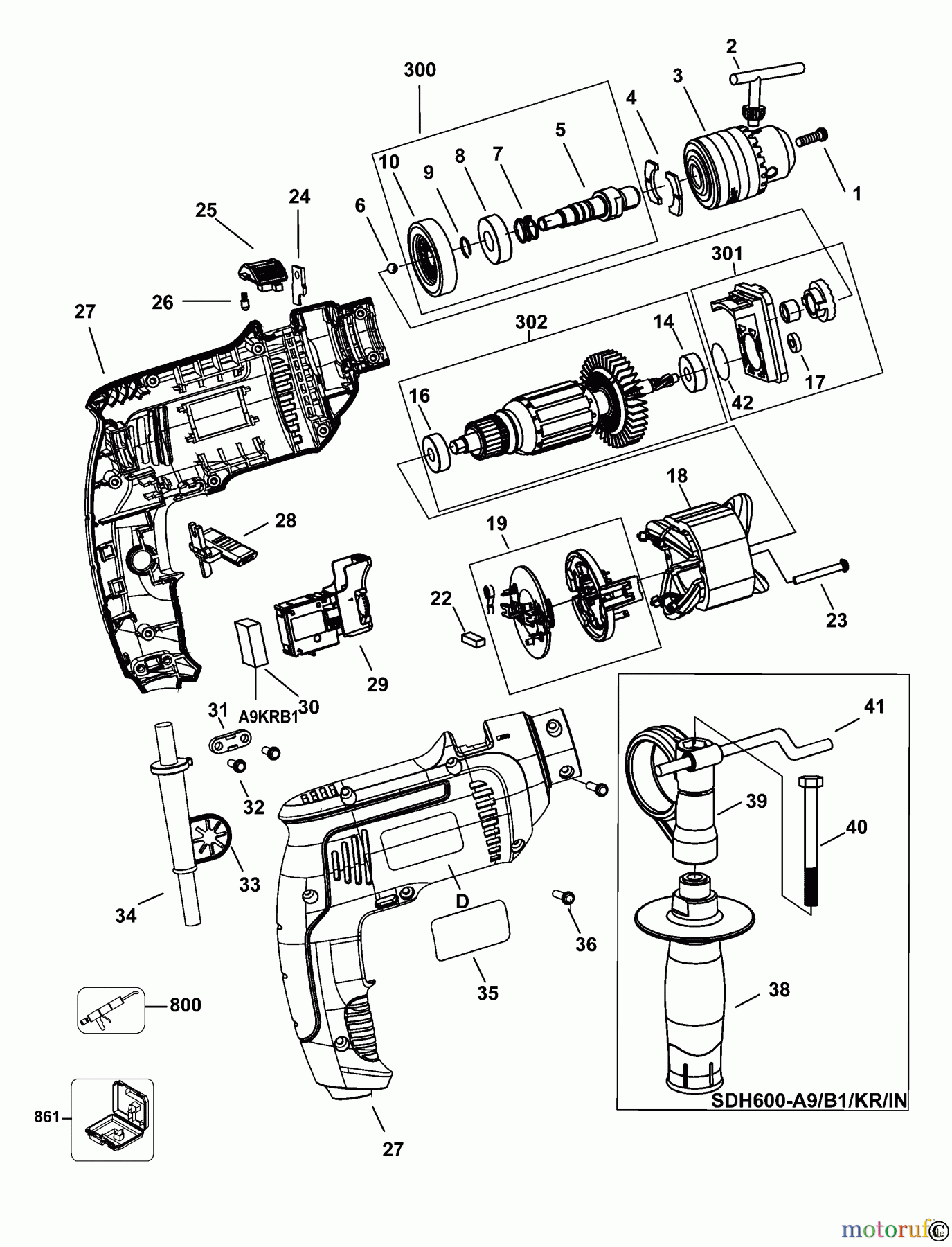 STANLEY HAMMERS ROTARY HAMMERS SDS-PLUS BOHRHAMMER SDH600KM Seite 1