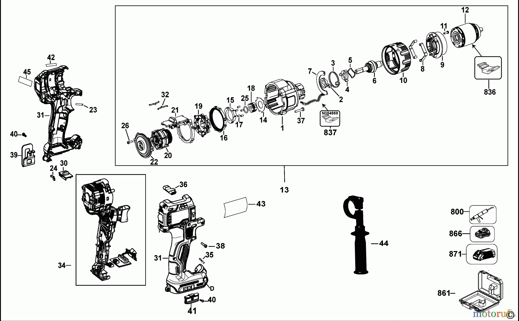  DEWALT AKKUBOHRER CDLS DRILLS 18V AKKU-BOHRMASCHINE 18V LI-ION DCD996 Seite 1