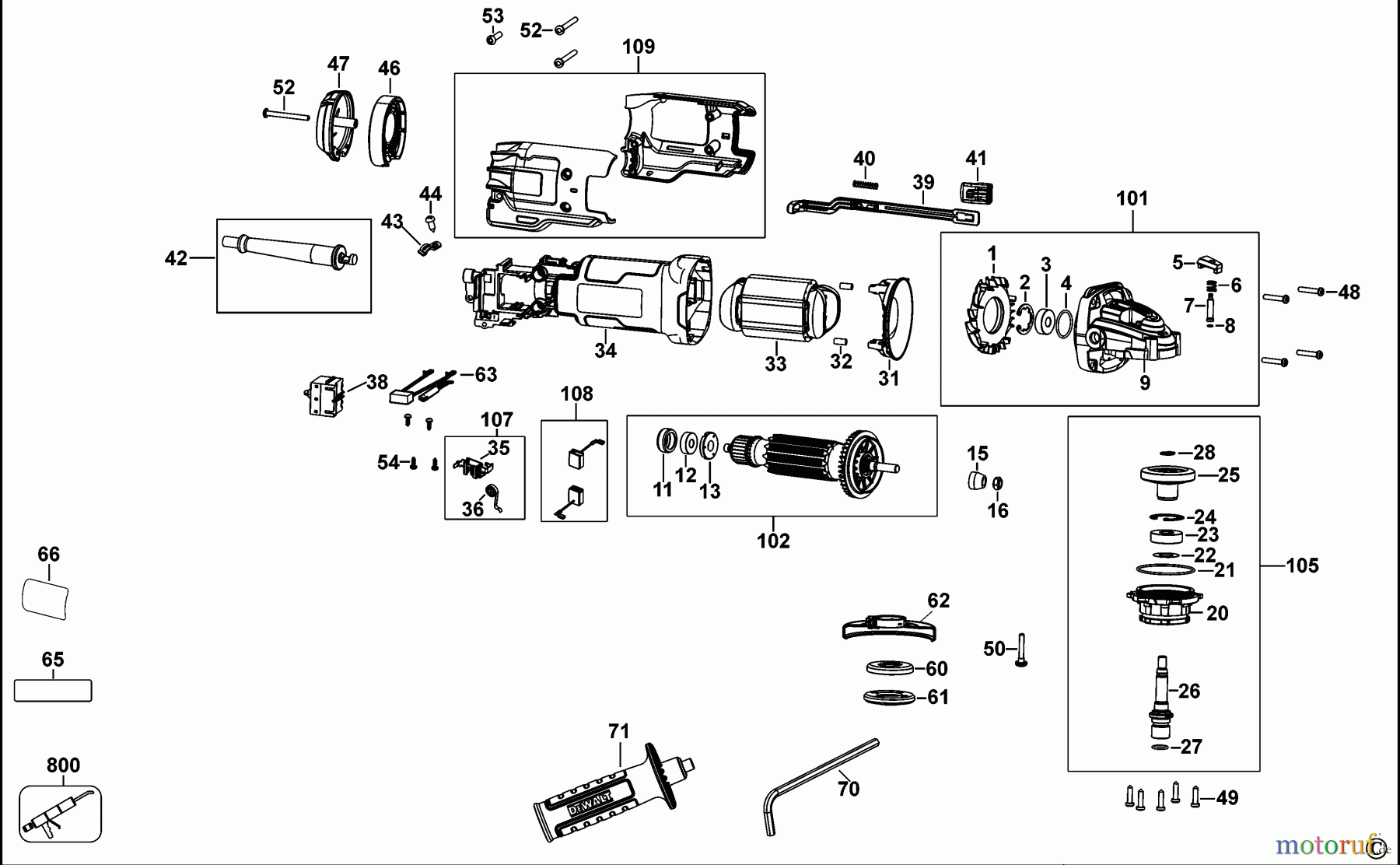  DEWALT METALLBEARBEITUNG WINKELSCHLEIFER 100-125MM KLEINER WINKELSCHLEIFER DWE8410 Seite 1