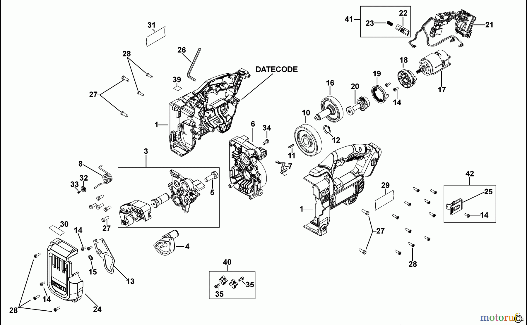 DEWALT SCHNURLOS-SONSTIGES GEWINDESTANGENSCHNEIDER DCS350N Seite 1