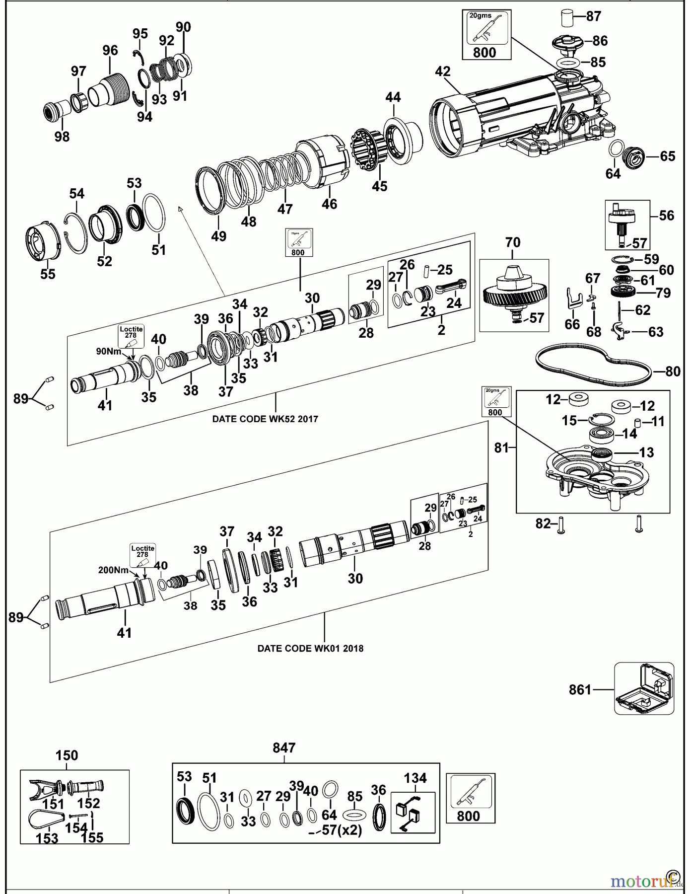 DEWALT Bohrhämmer Bohrhämmer SDS-MAX DREHHAMMER D25481 Seite 1