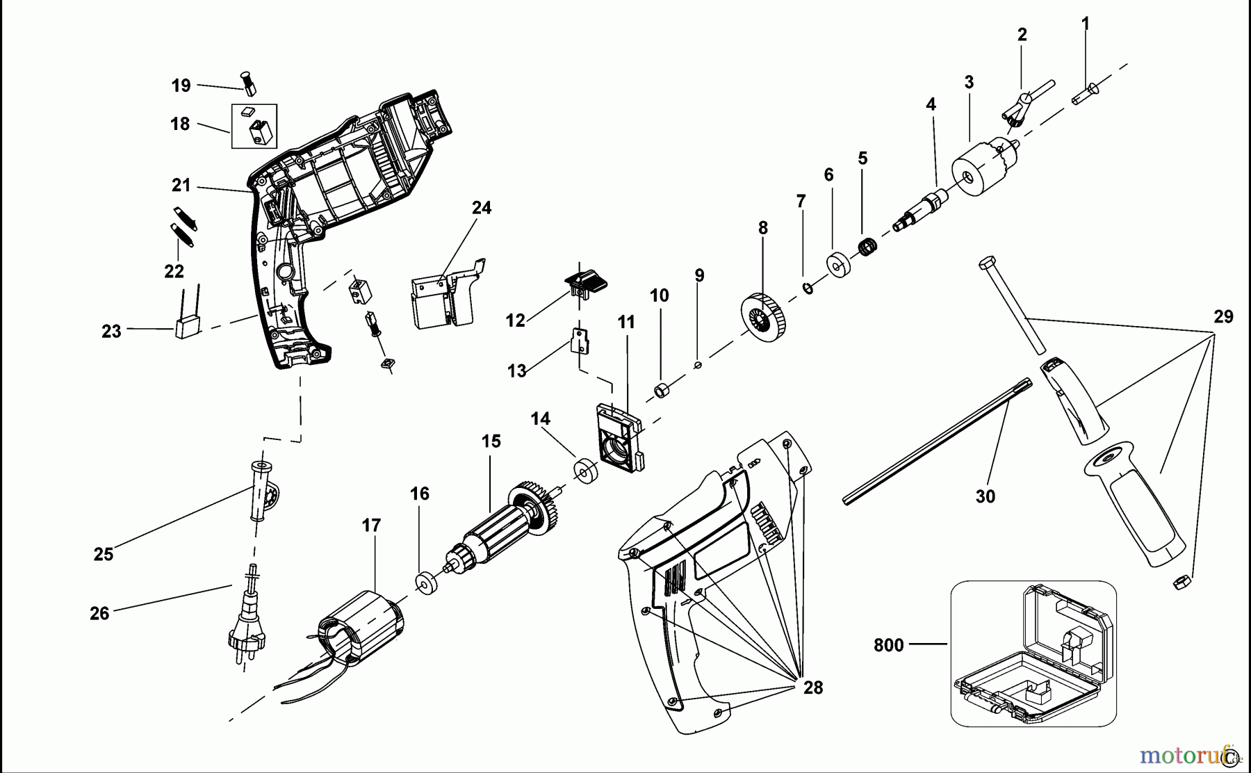 BLACK+DECKER PROFESSIONELL HAMMER BOHRHAMMER HD650KMPR Seite 1