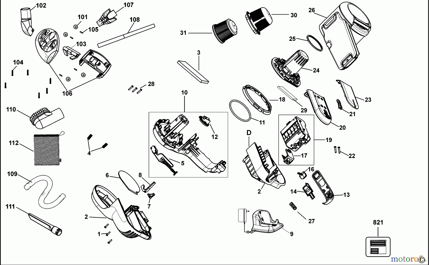 BLACK+DECKER HAUSHALT REINIGUNG STAUBSAUGER TPV1820RAC Seite 1