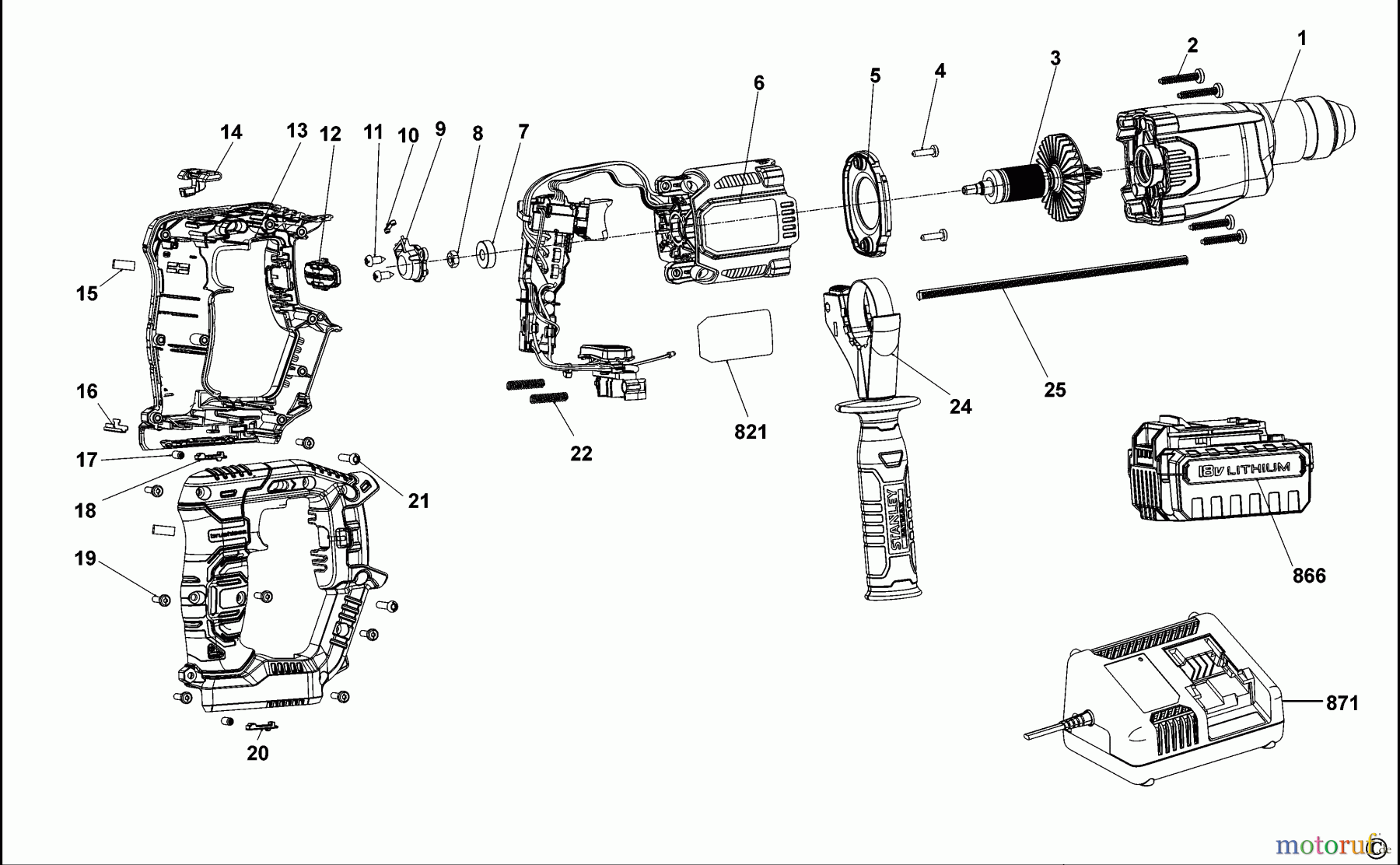  STANLEY HAMMERS ROTARY HAMMERS SDS-PLUS HAMMER SBR20M2K Seite 1