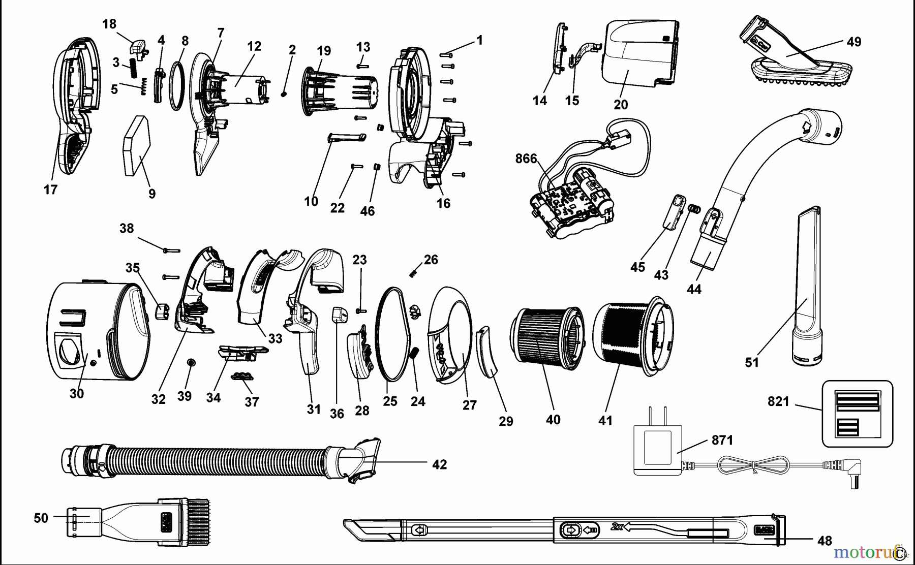 BLACK+DECKER HAUSHALT REINIGUNG STAUBSAUGER HFVAB320JC48 Seite 1