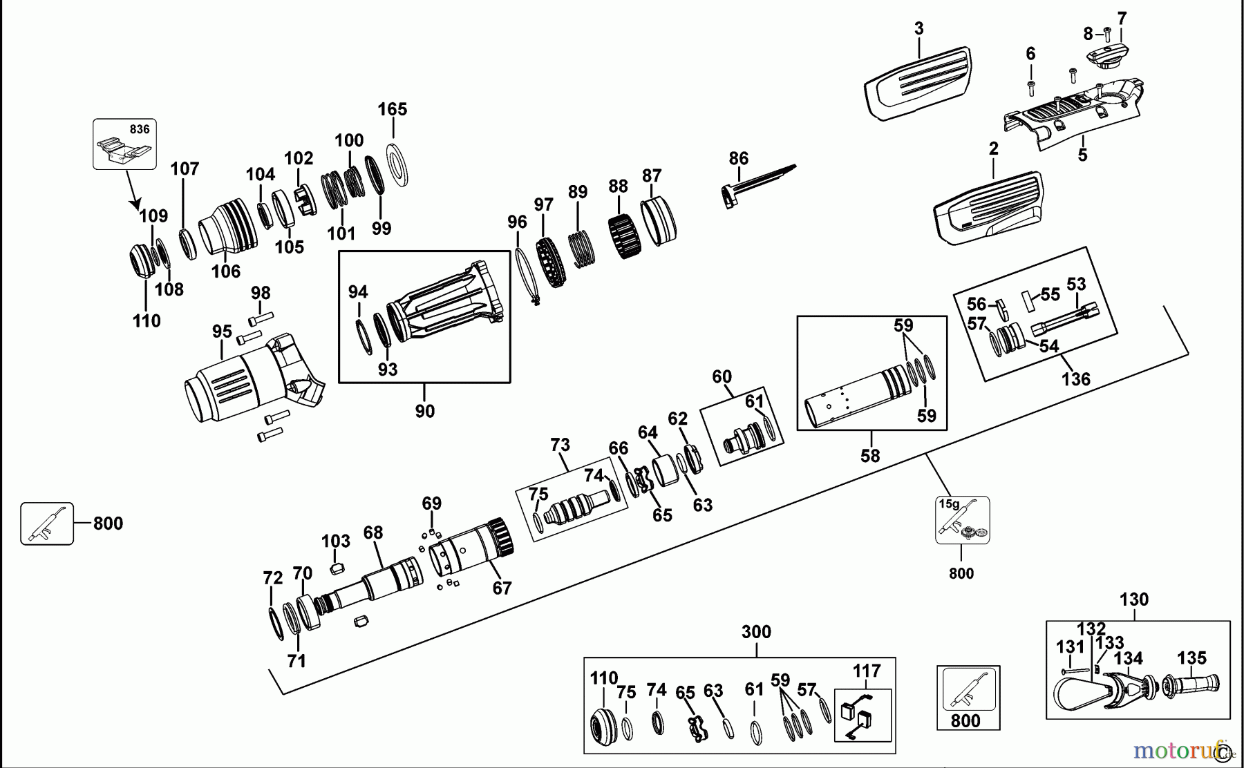 DEWALT Bohrhämmer Bohrhämmer SDS-MAX DREHHAMMER D25773 Seite 1