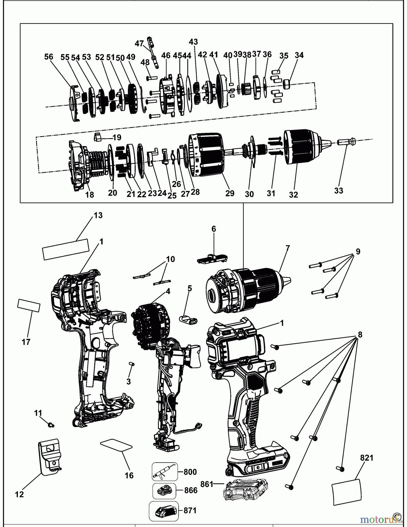  DEWALT AKKUBOHRER CDLS DRILLS 18V BOHRHAMMER DCD709P2T Seite 1
