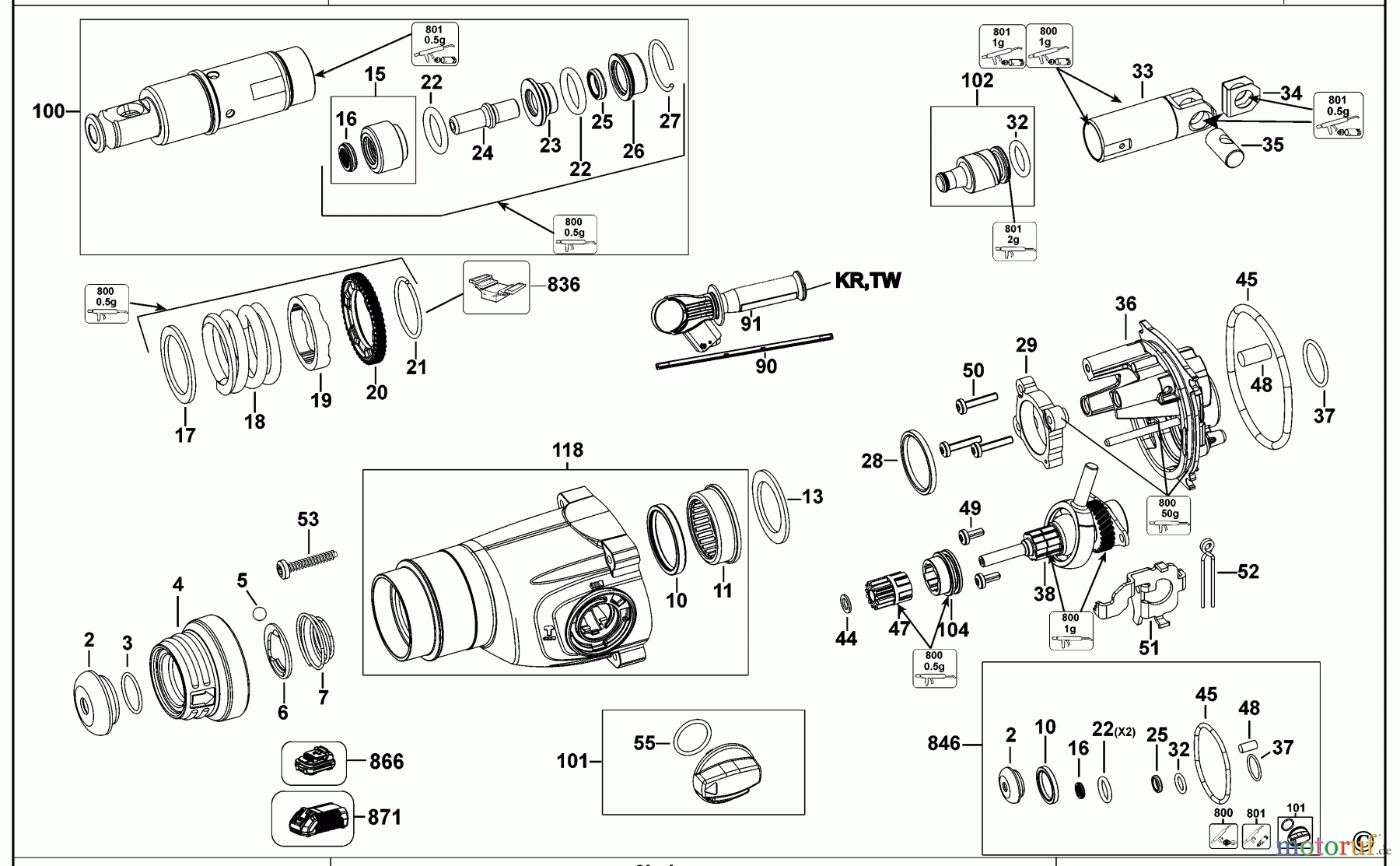 DEWALT AKKUBOHRER CDLS DRILLS 18V AKKU-BOHRMASCHINE DCH263 Seite 1