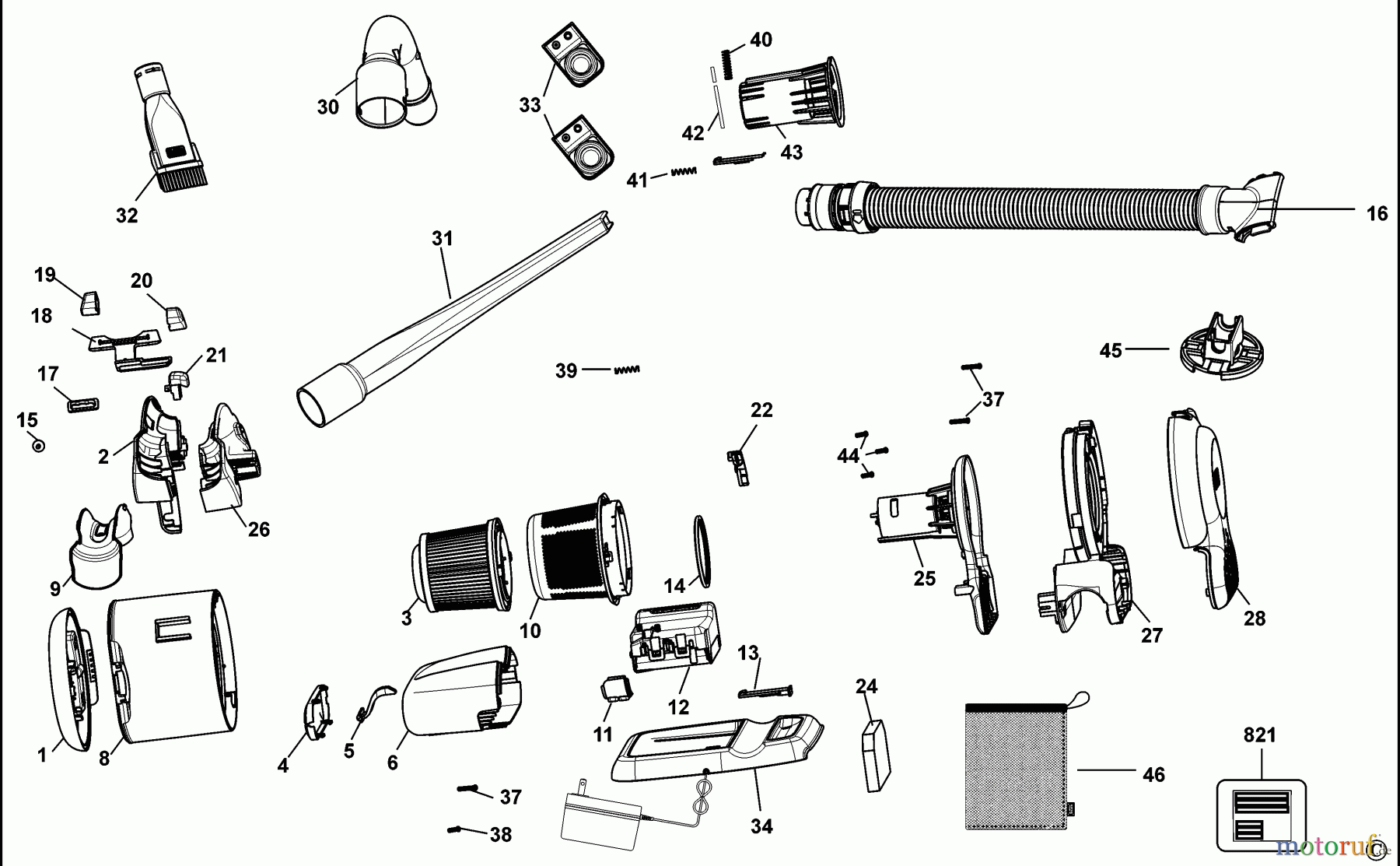 BLACK+DECKER HAUSHALT REINIGUNG STAUBSAUGER PD1810LR Seite 1