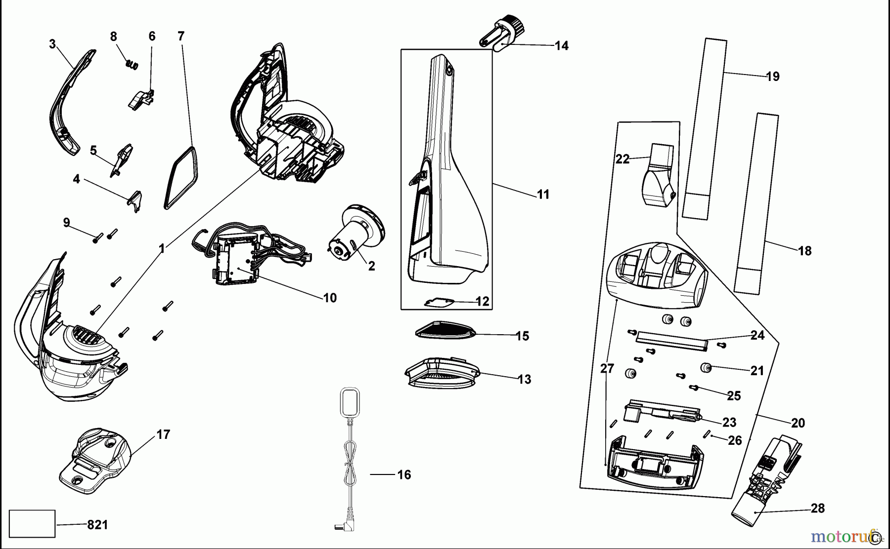 BLACK+DECKER HAUSHALT REINIGUNG STAUBSAUGER HLVA315J32 Seite 1