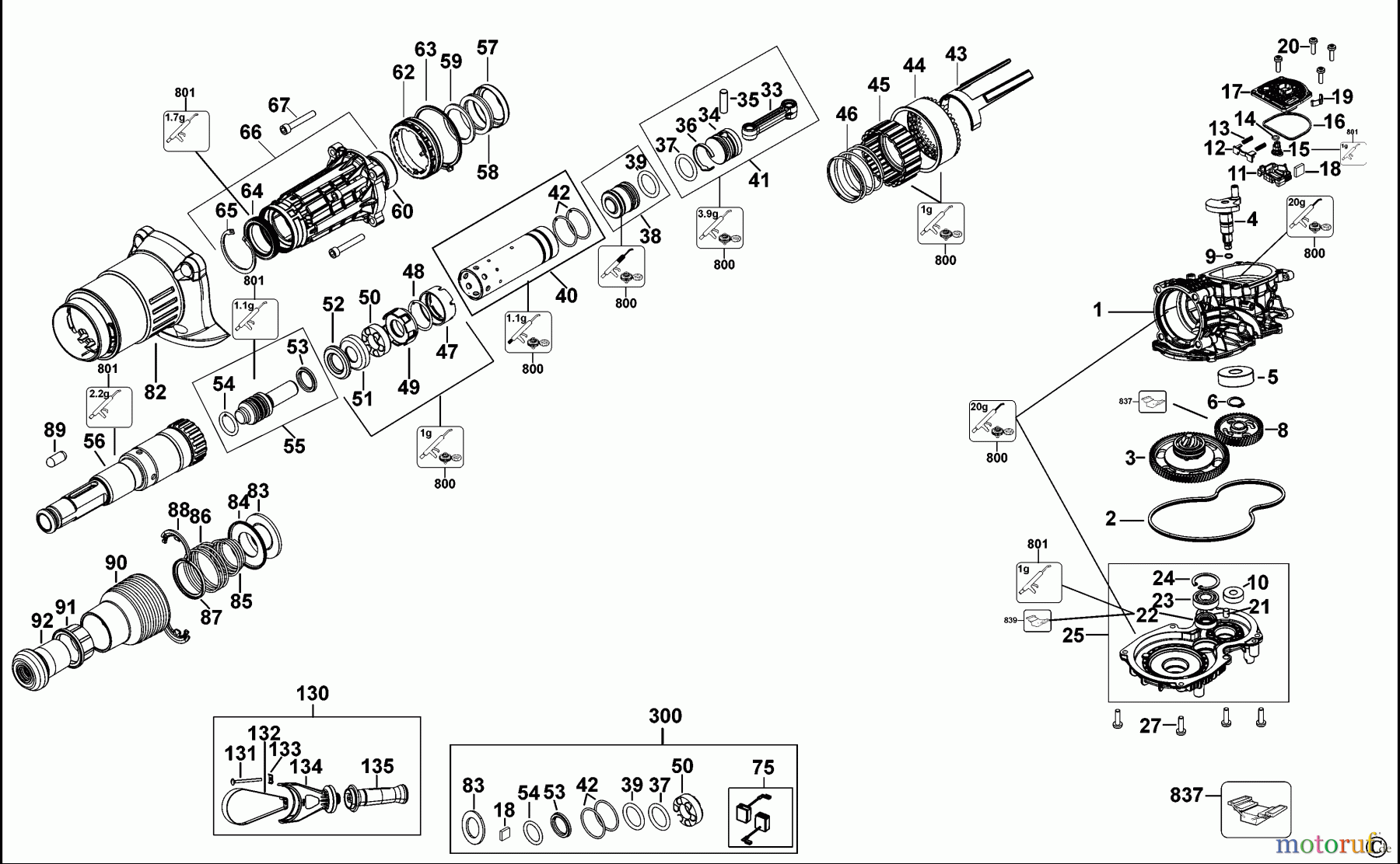  DEWALT Bohrhämmer Bohrhämmer SDS-MAX DREHBOHRHAMMER D25614 Seite 1