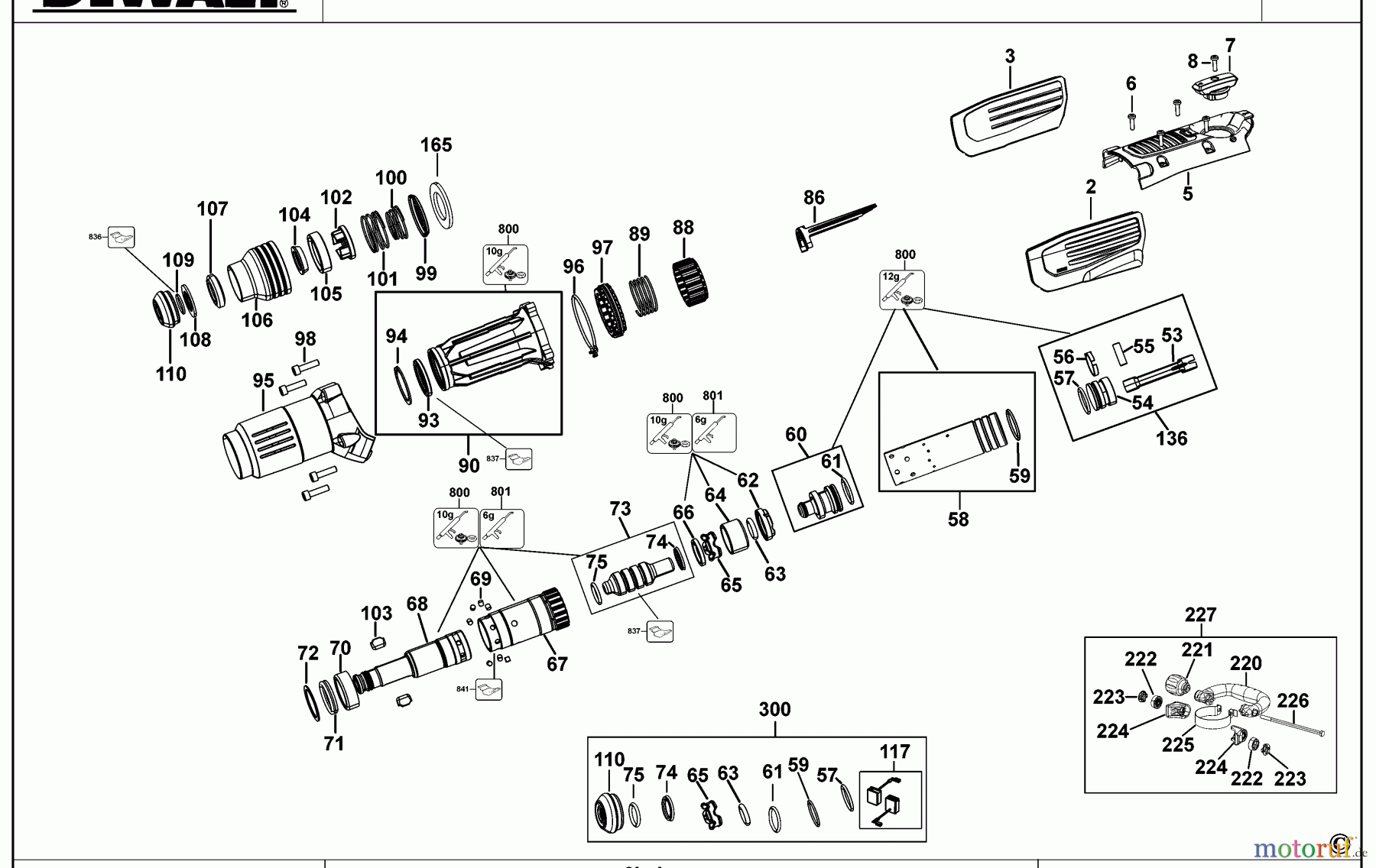  DEWALT Bohrhämmer Meisselhämmer MEISSELHAMMER D25893K Seite 1