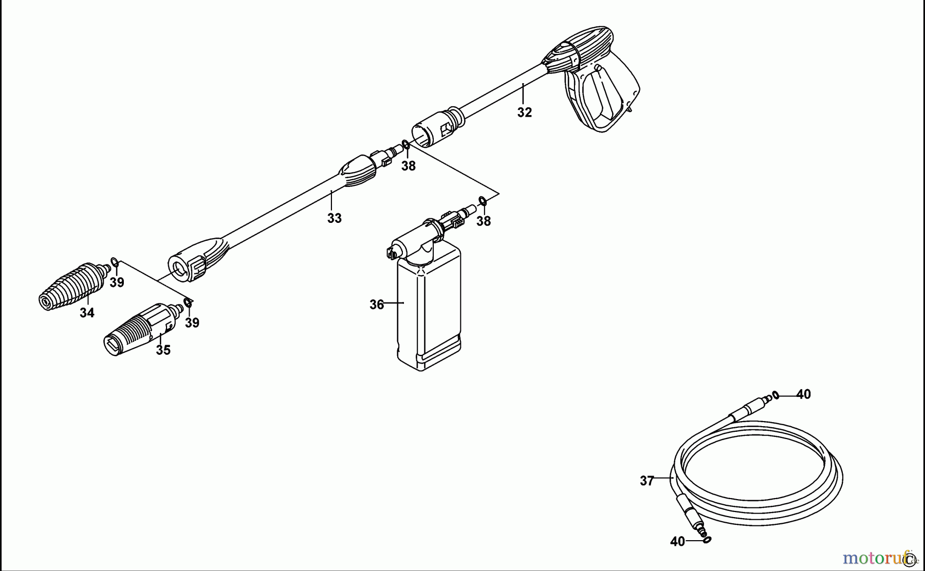 BLACK+DECKER AUSSERHALB HOCHDRUCKREINIGER, PUMPEN, KOMPRESSOREN, GENERATOREN HOCHDRUCKREINIGER BW15 Seite 1