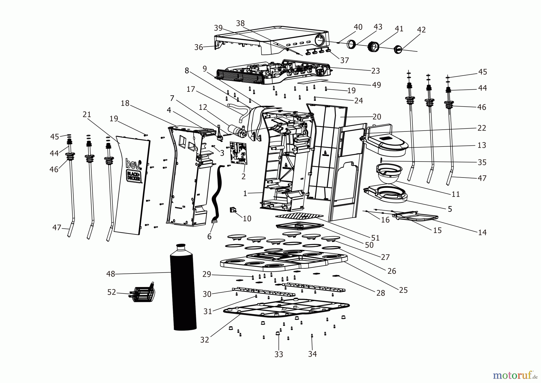 BLACK+DECKER HAUSHALT GETRÄNKE GETRÄNKEMASCHINE BEHB101 Seite 1