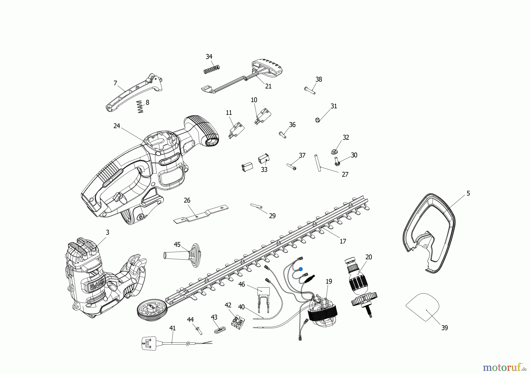 BLACK+DECKER AUSSERHALB HECKENSCHEREN, FADENTRIMMER, SCHEREN HECKENSCHERE BEHT201 Seite 1